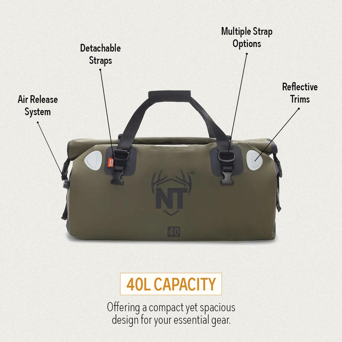 Peak Series - Range Rover Drypak Duffle 40L 6
