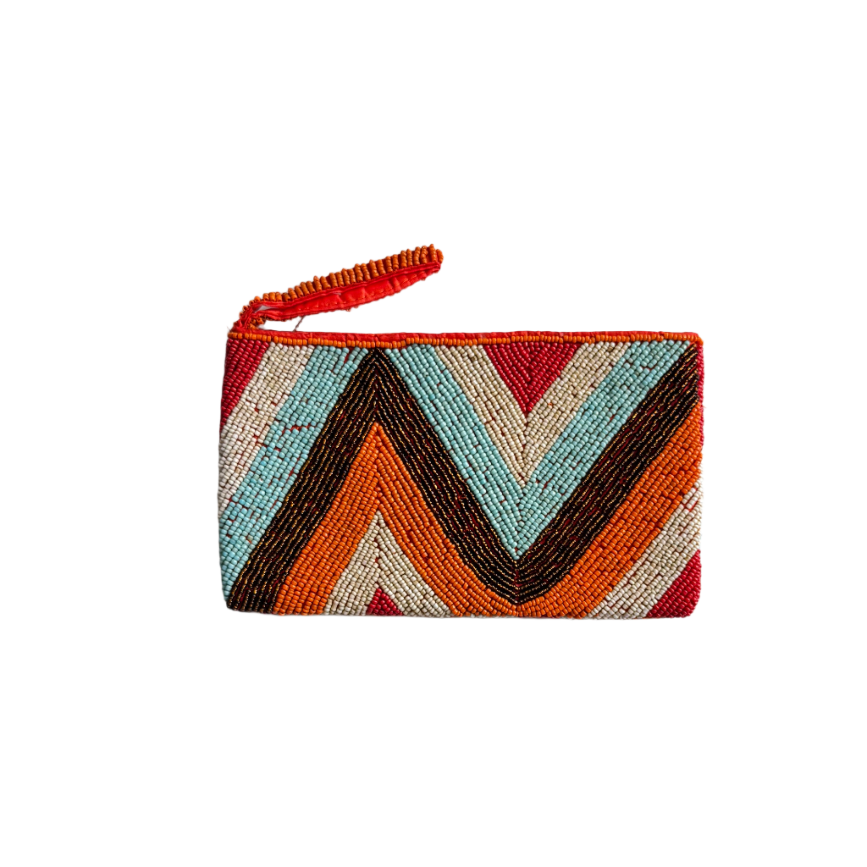 Beaded Zig Zag Clutch Purse 5