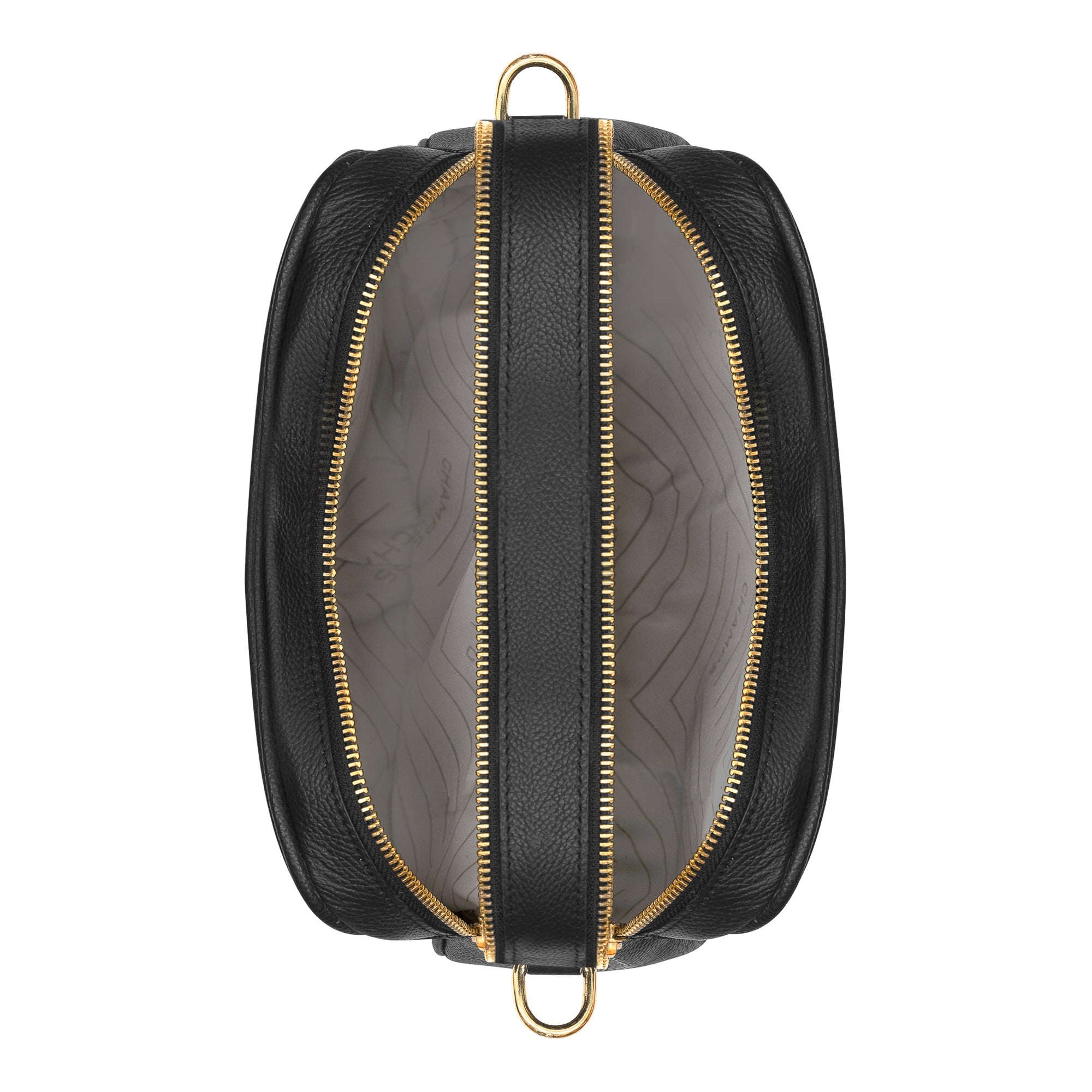 Gala / Leather Double-Zip Shoulder Bag