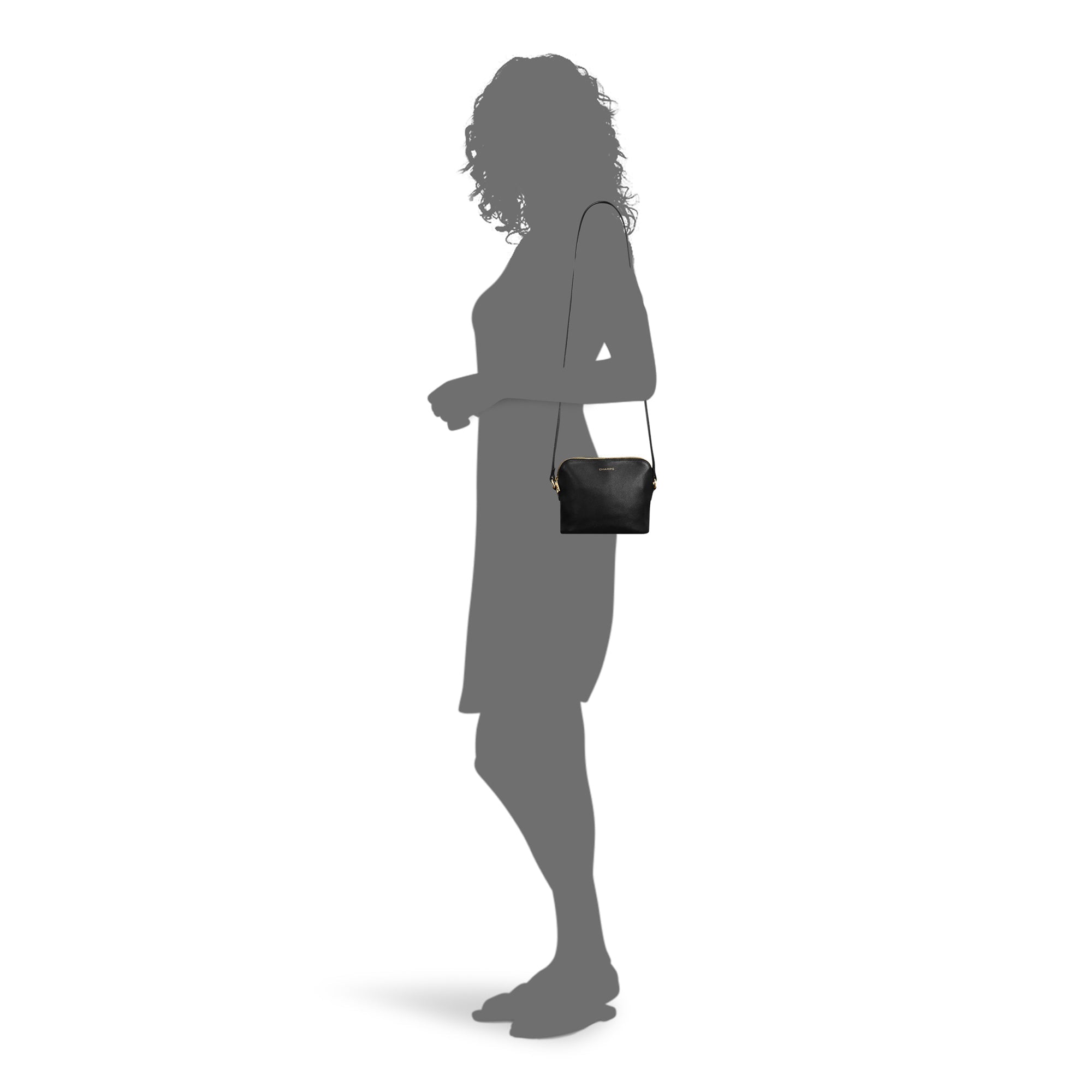 Gala / Leather Top-Zip Shoulder Bag 6