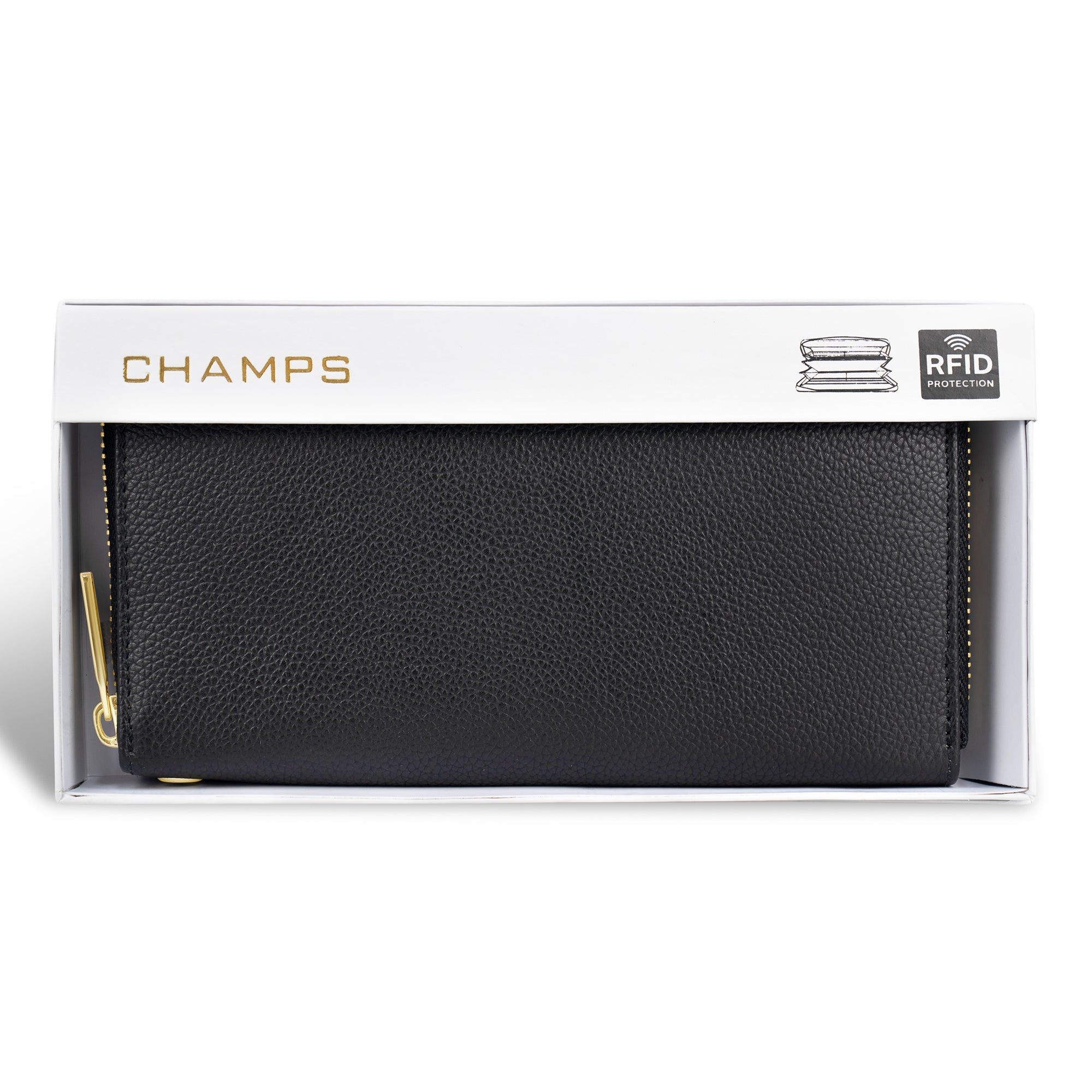 Gala / Leather Zip-Clutch Wallet