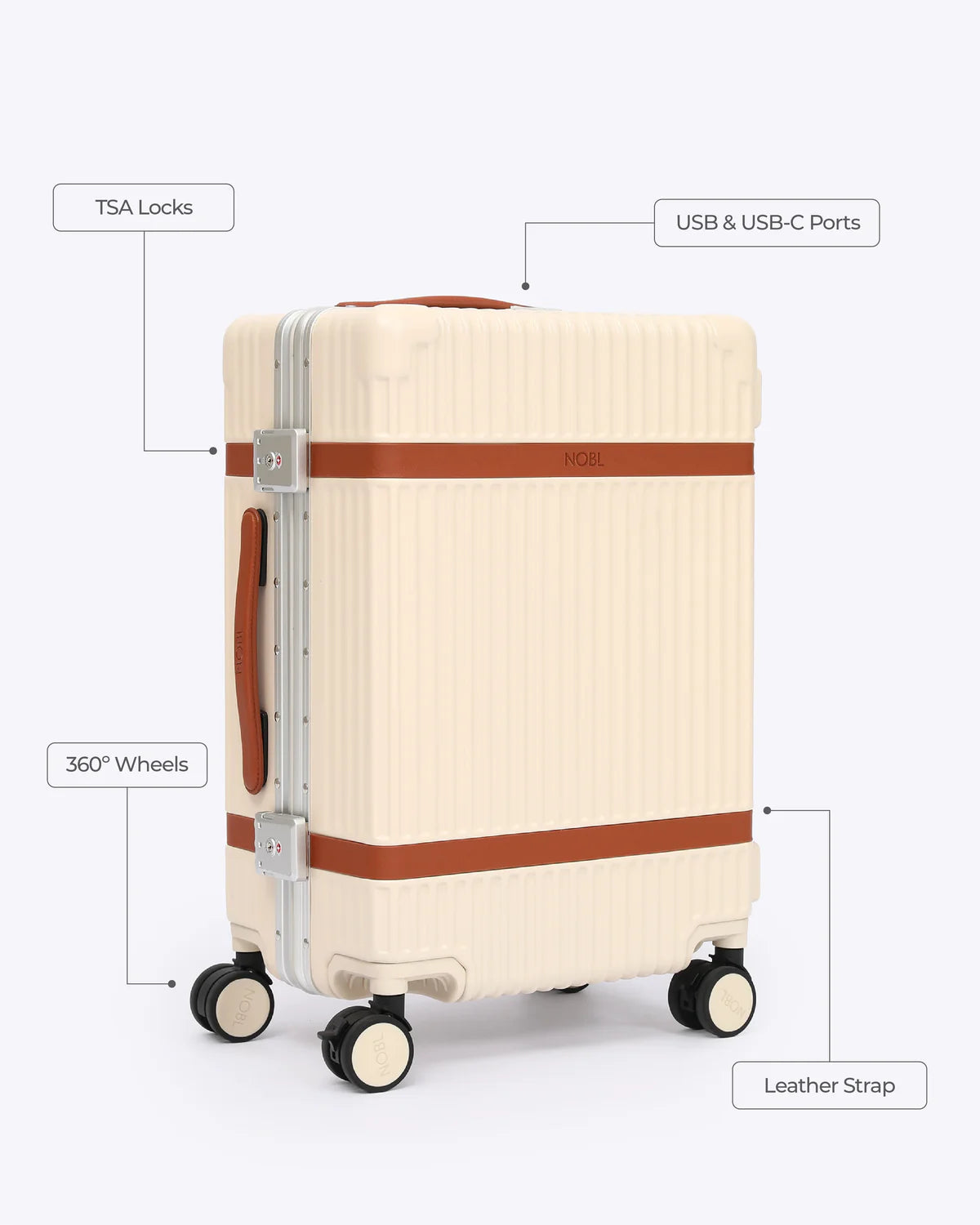 NOBL Belmont Leather Carry-on 55