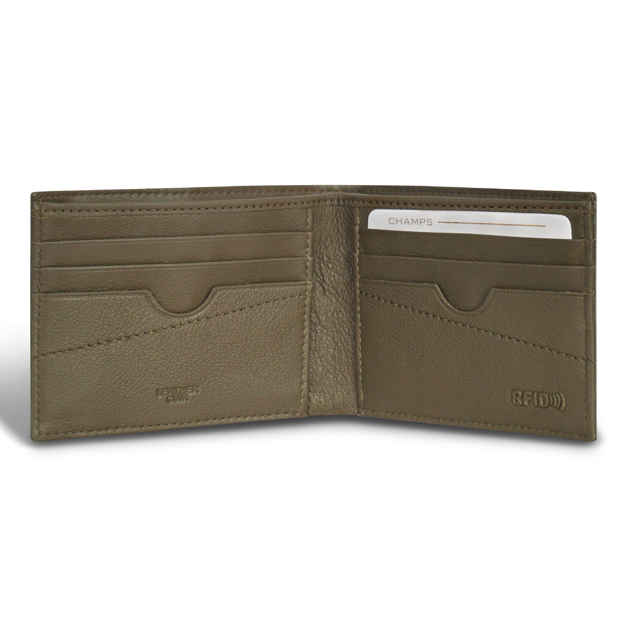 Camo / Leather Bi-Fold Wallet 8