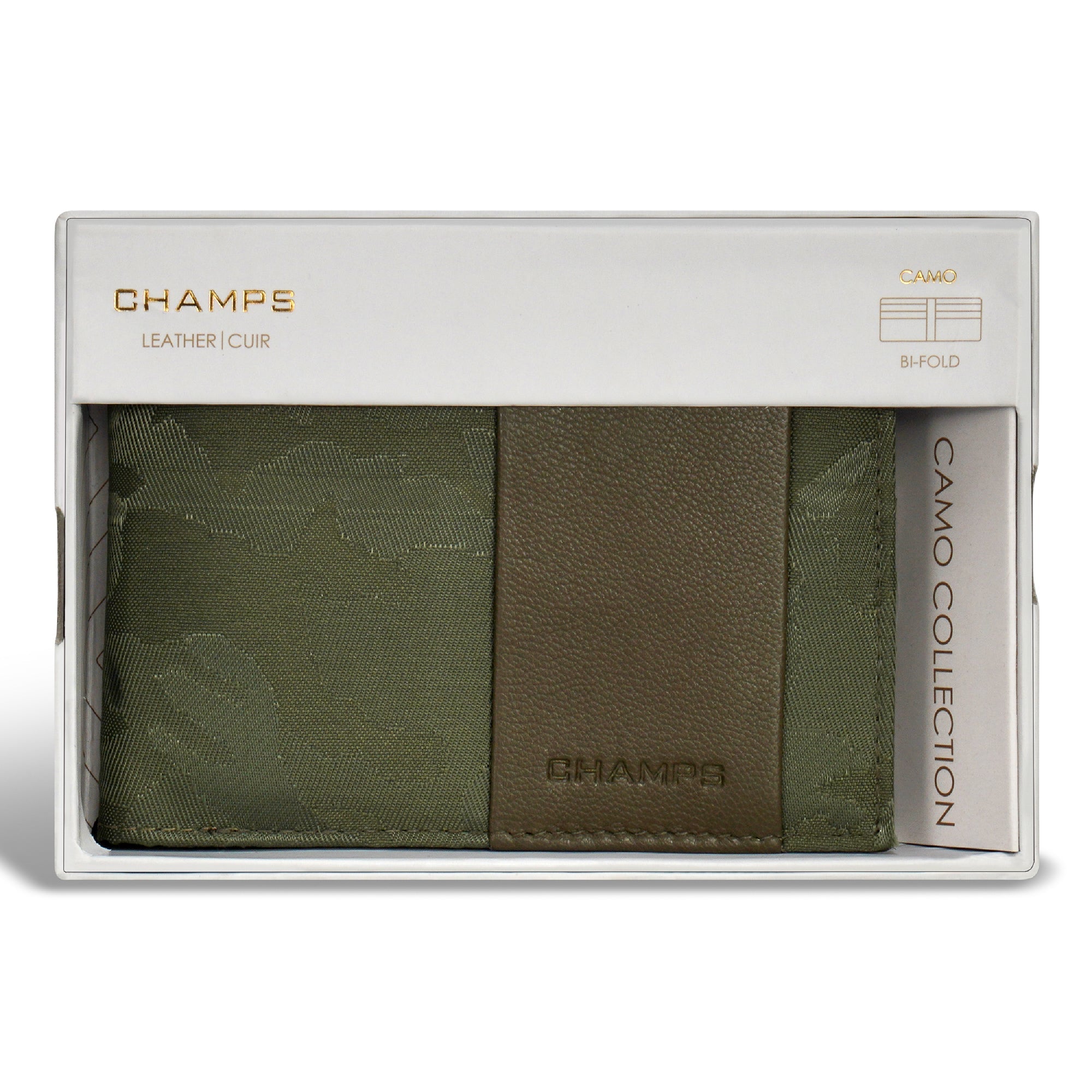 Camo / Leather Bi-Fold Wallet 10
