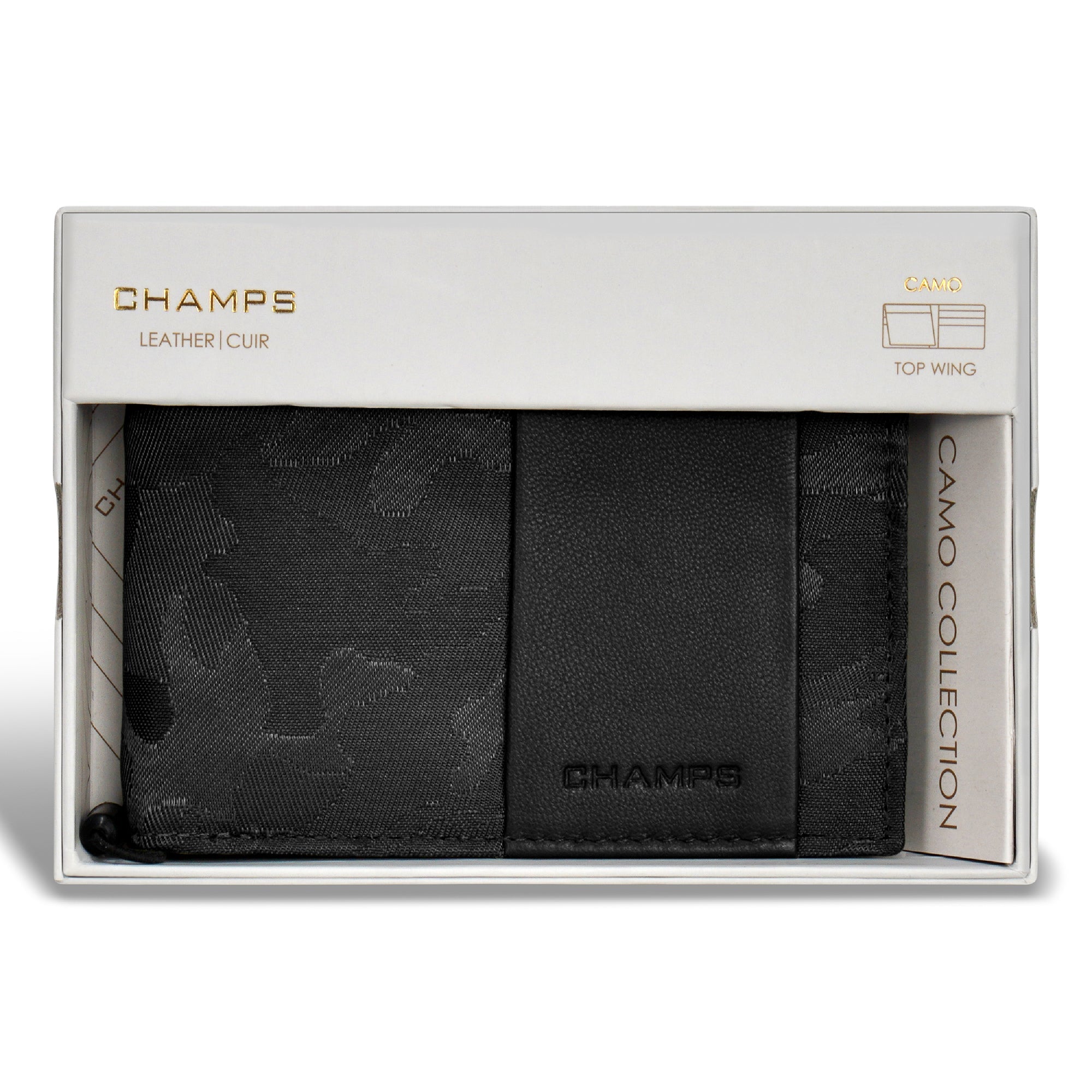Camo / Leather Top Wing Wallet 6