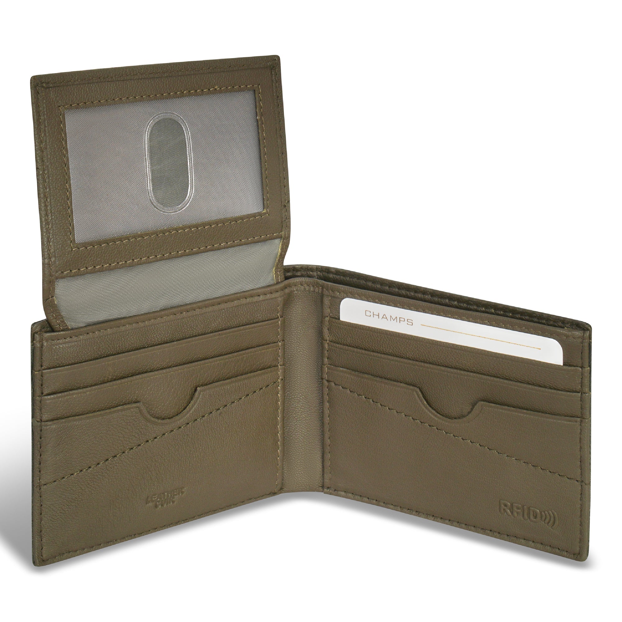 Camo / Leather Top Wing Wallet 9