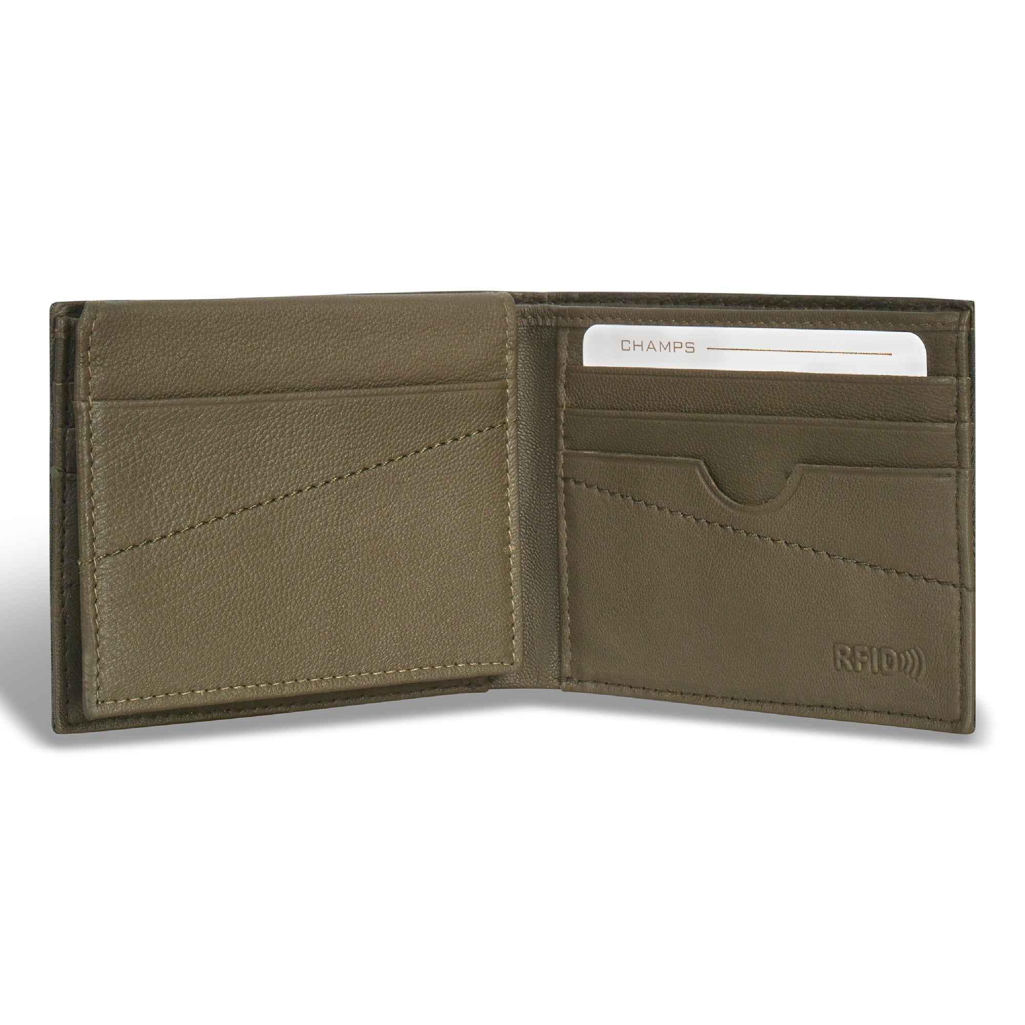 Camo / Leather Top Wing Wallet 10