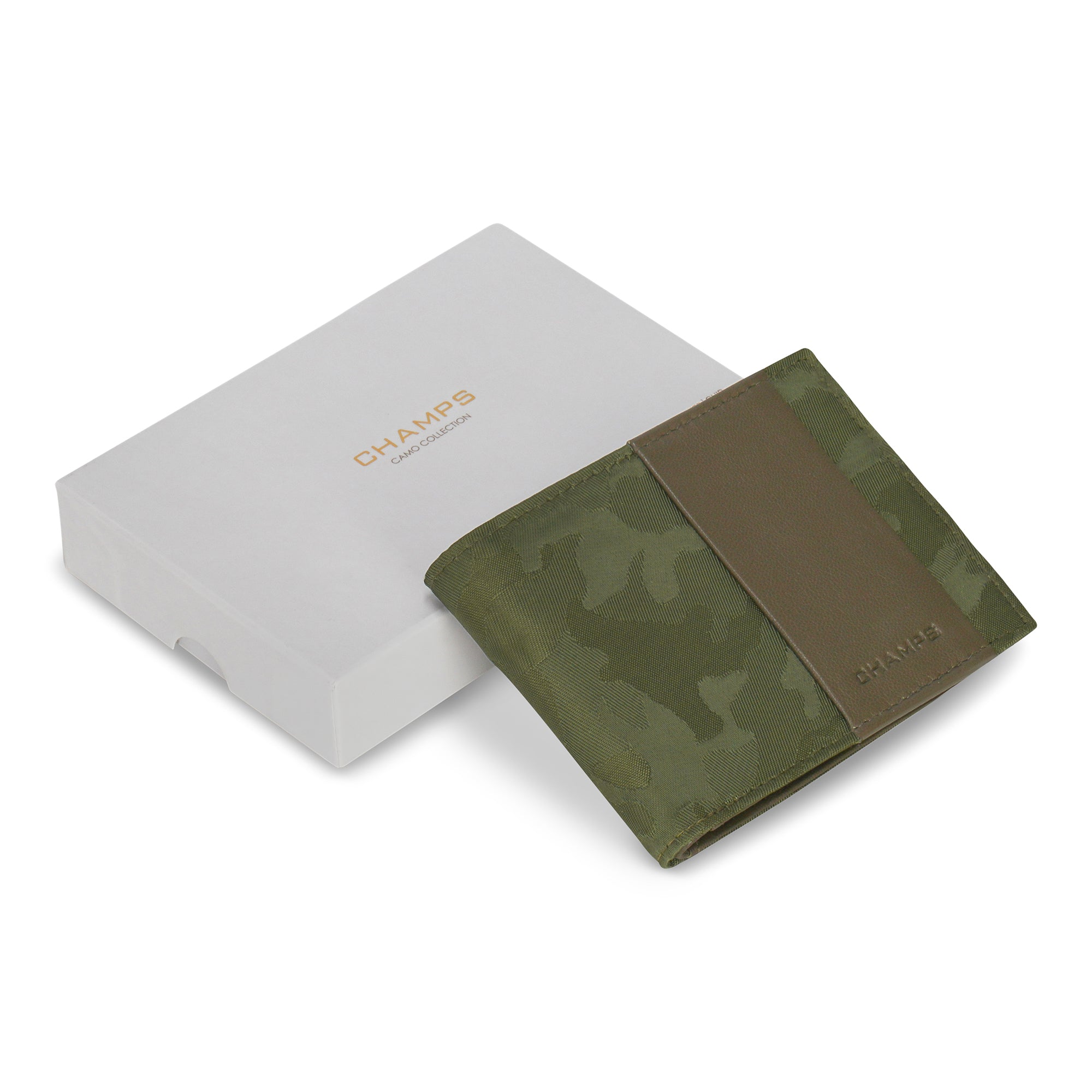 Camo / Leather Top Wing Wallet 11