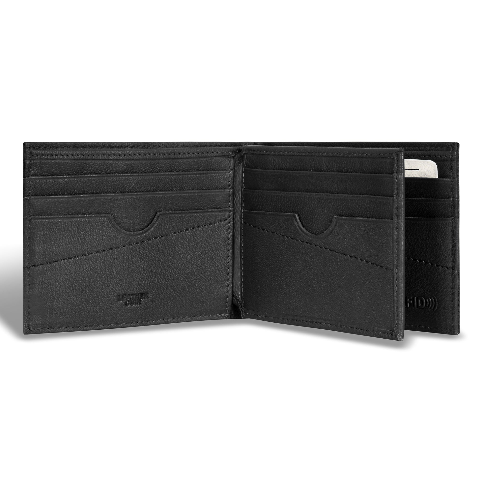 Camo / Leather Center Wing Wallet 3