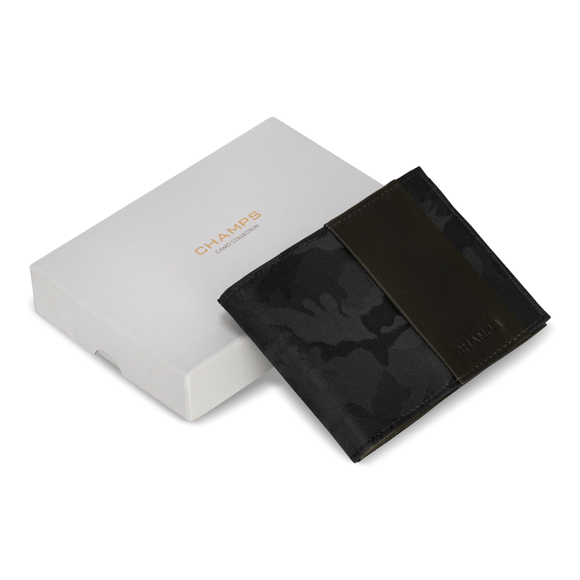 Camo / Leather Center Wing Wallet 5