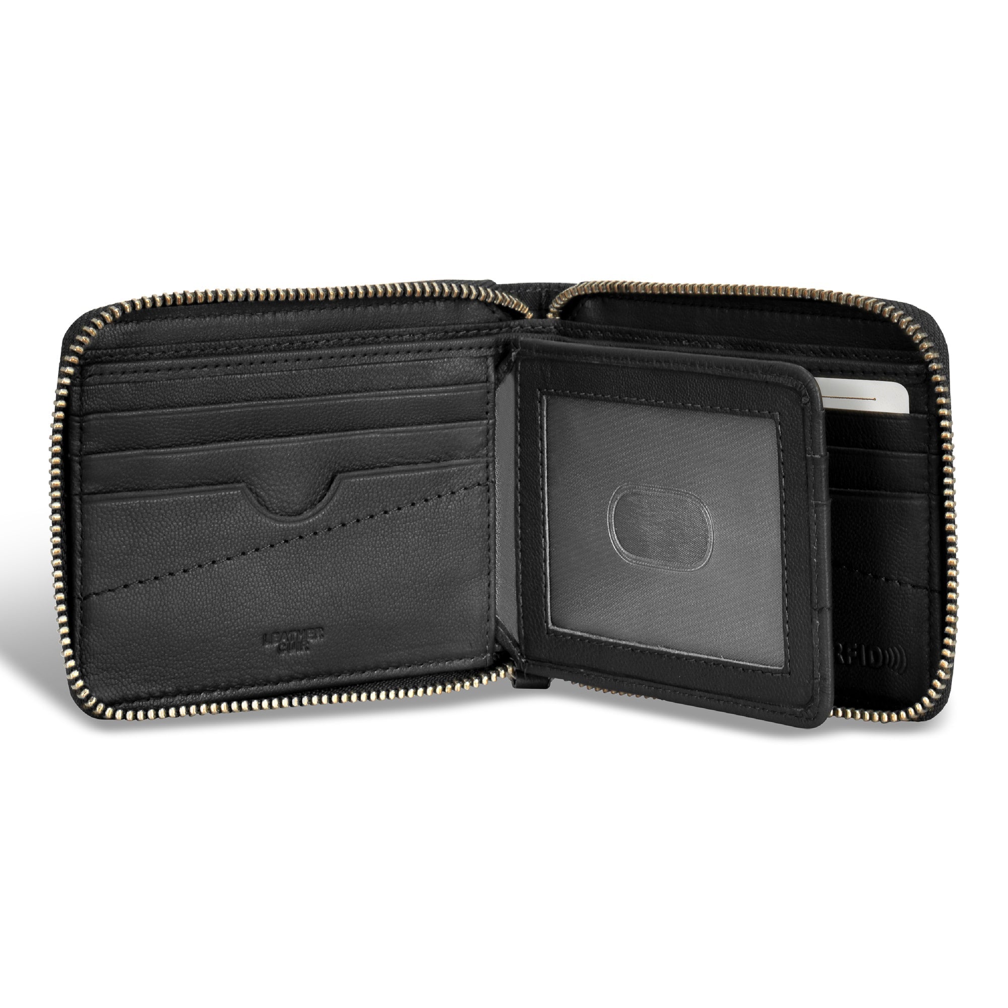 Camo / Leather Zip Around Wallet 3
