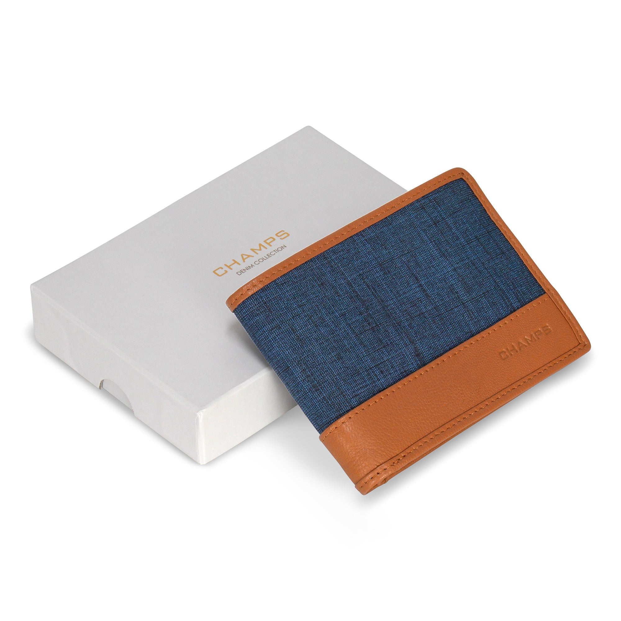 Denim / Leather Top Wing Wallet 11