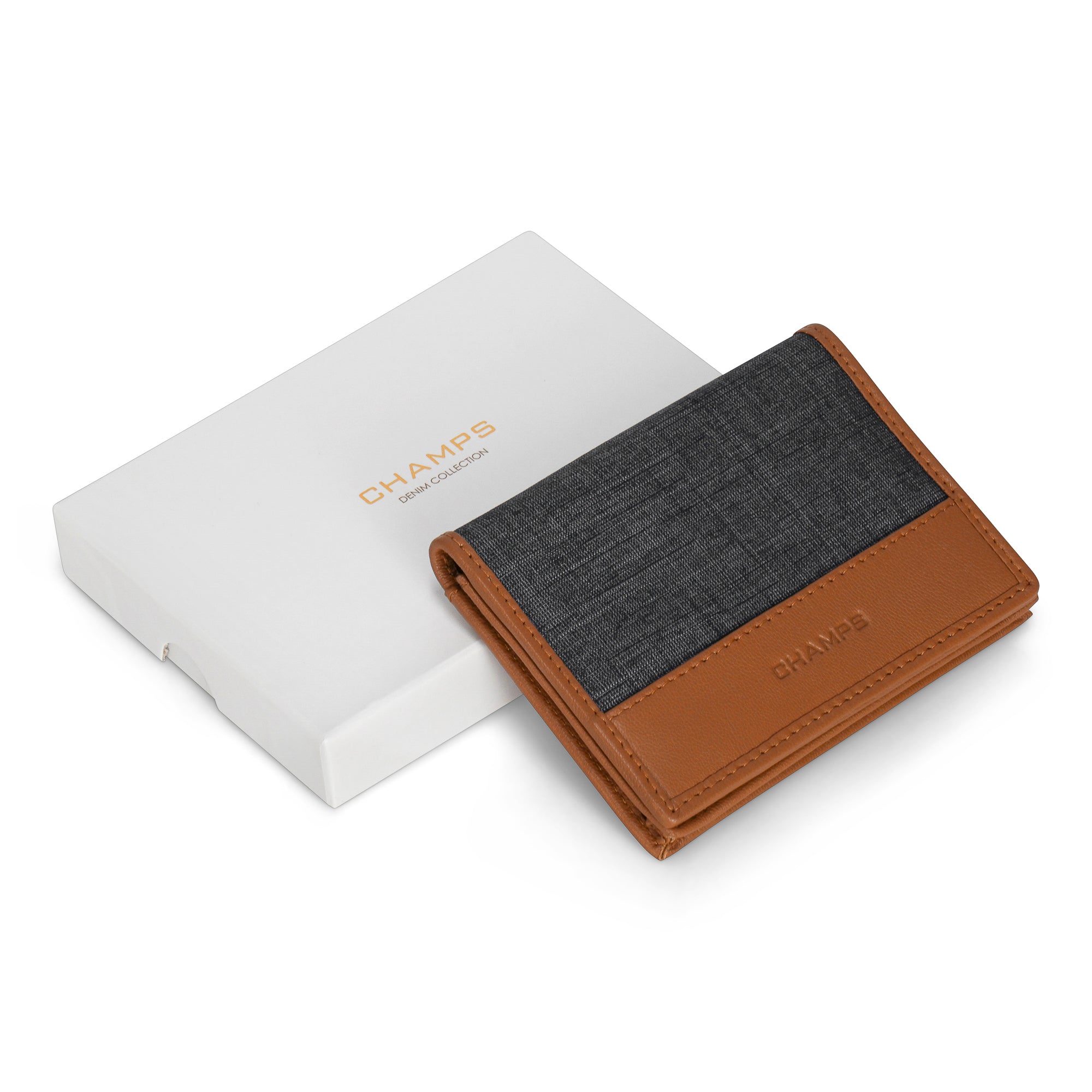 Denim / Leather Cardholder 4