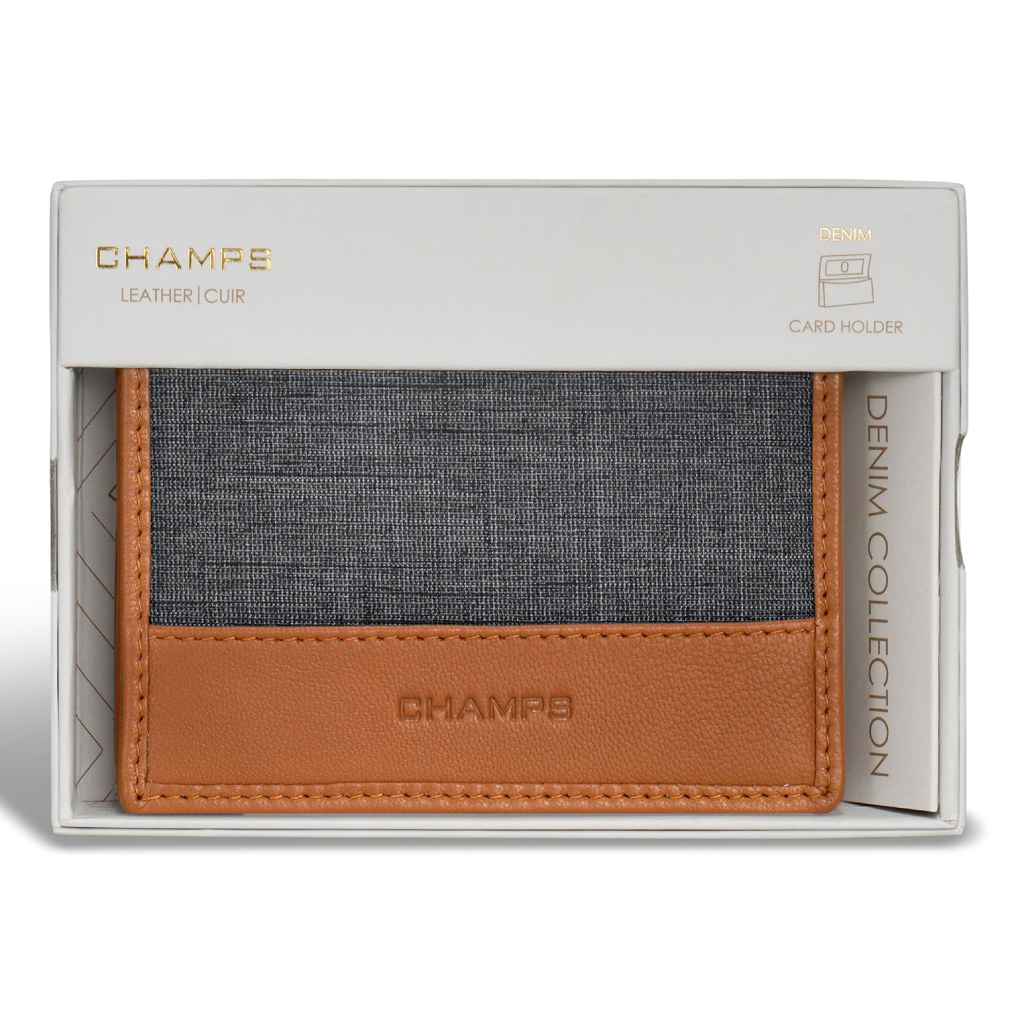 Denim / Leather Cardholder 5