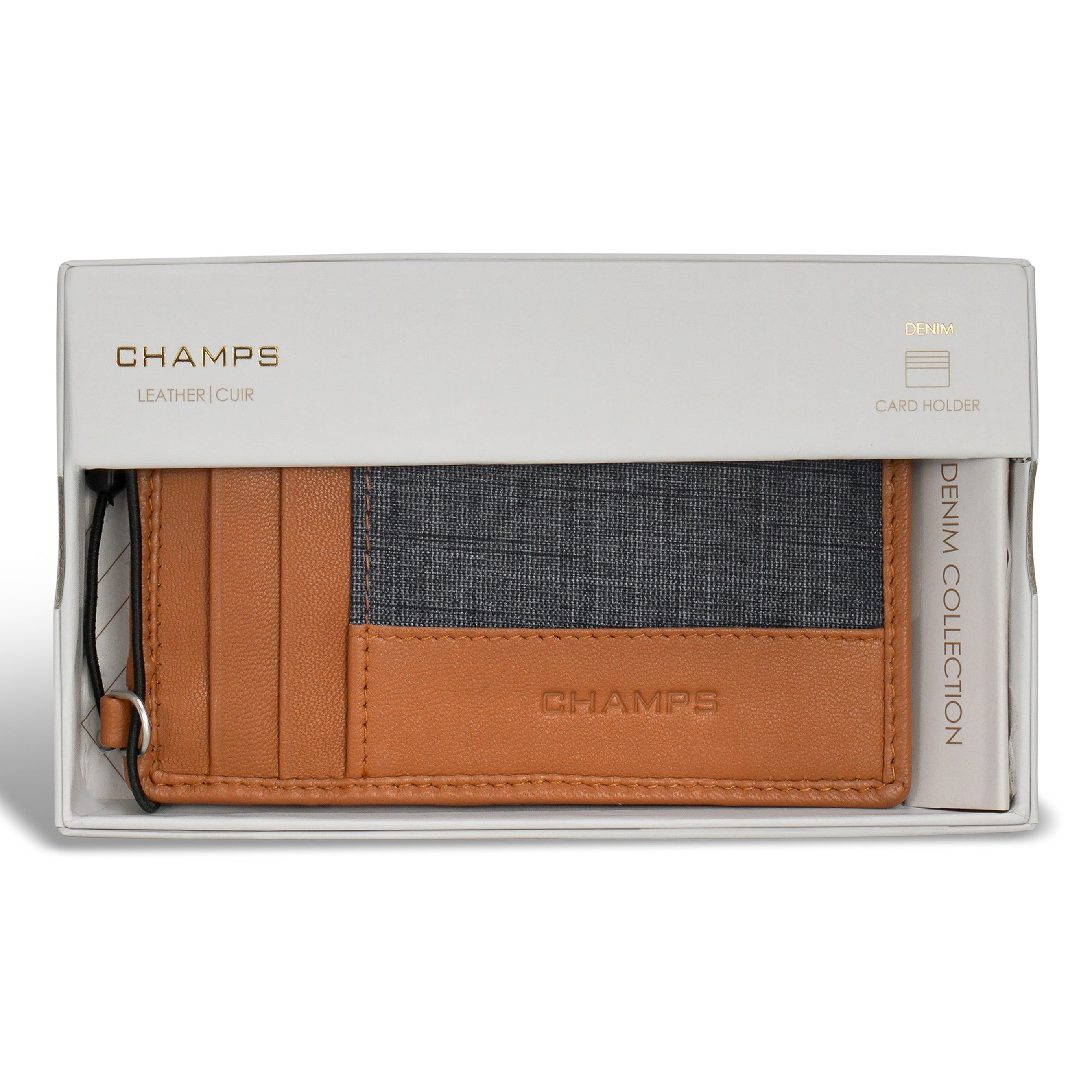 Denim / Leather Slim Cardholder 5