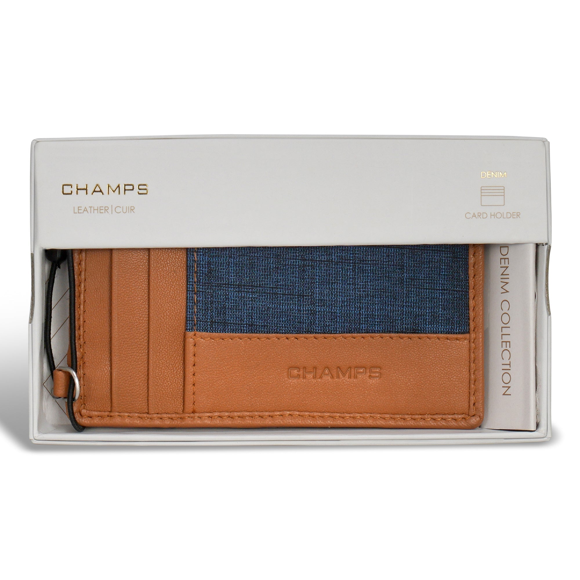 Denim / Leather Slim Cardholder 10