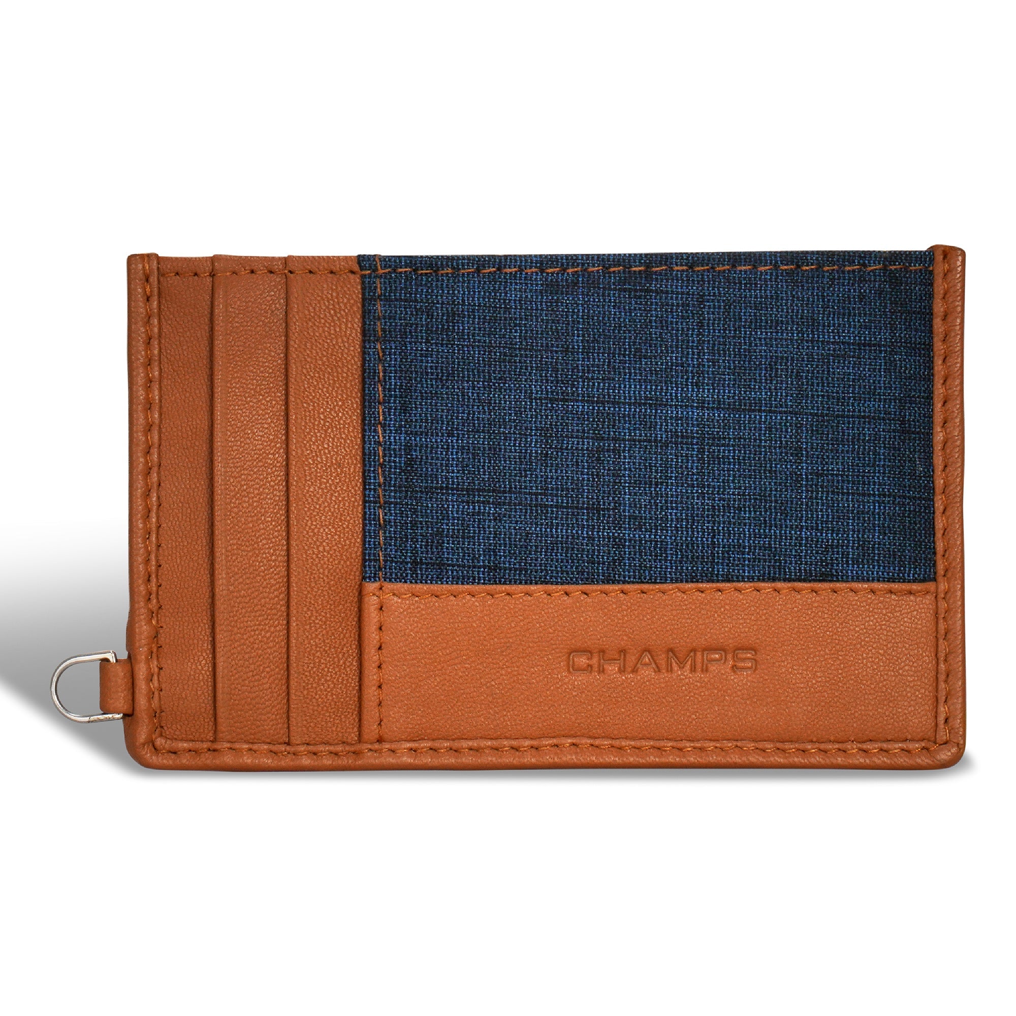 Denim / Leather Slim Cardholder 6