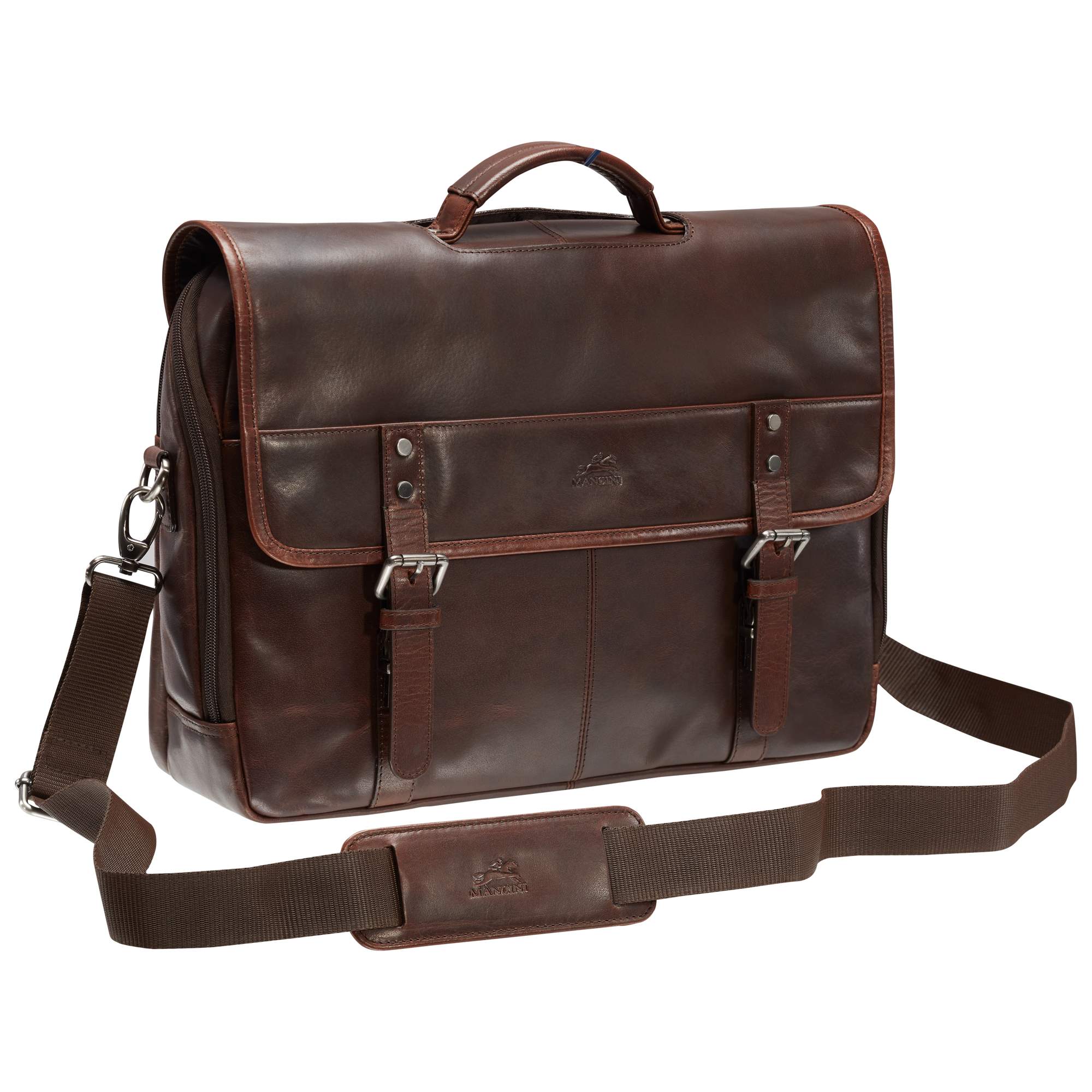 Mancini Buffalo Double Compartment Briefcase (2010's Edition) 7