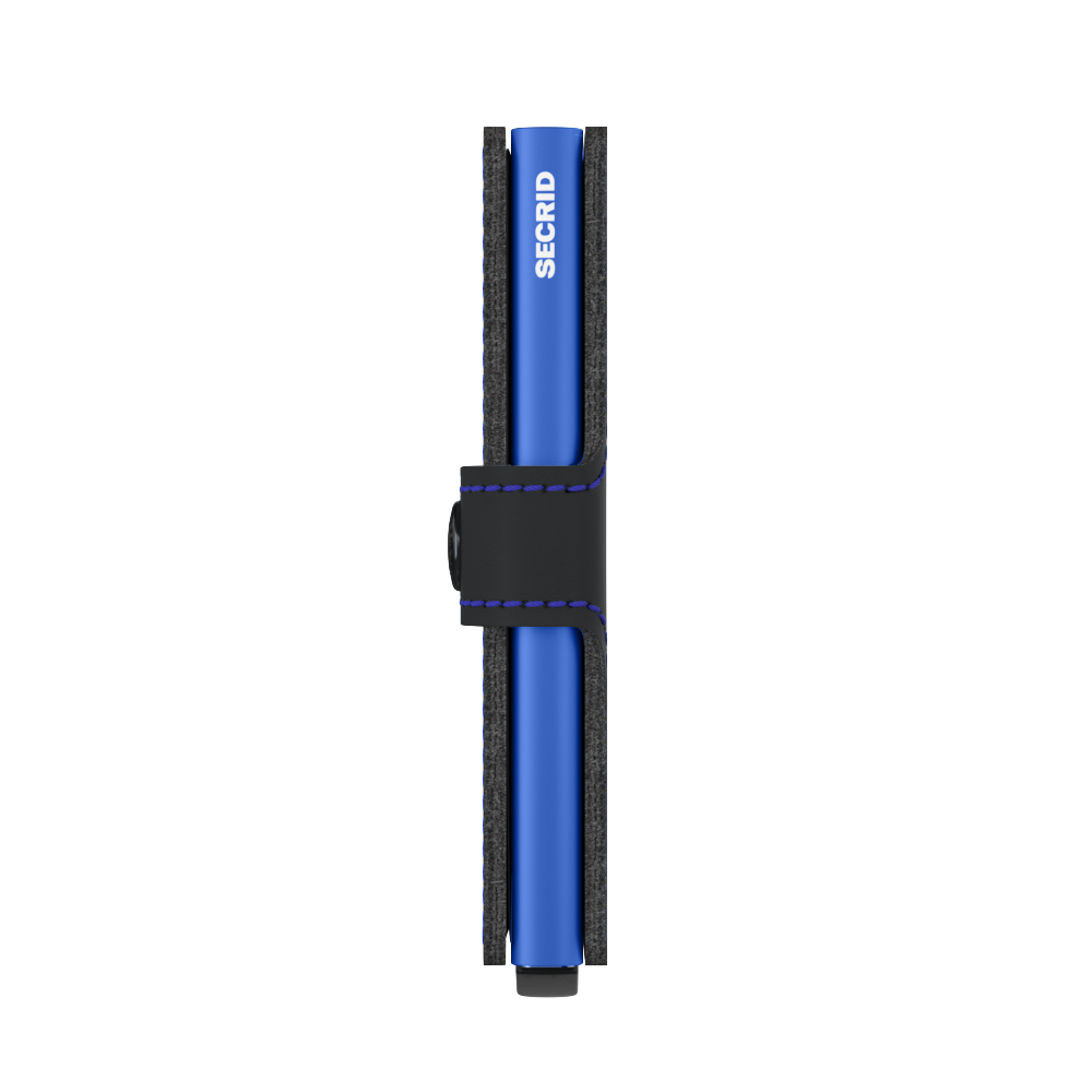 Secrid Miniwallet Matte - Black & Blue 5