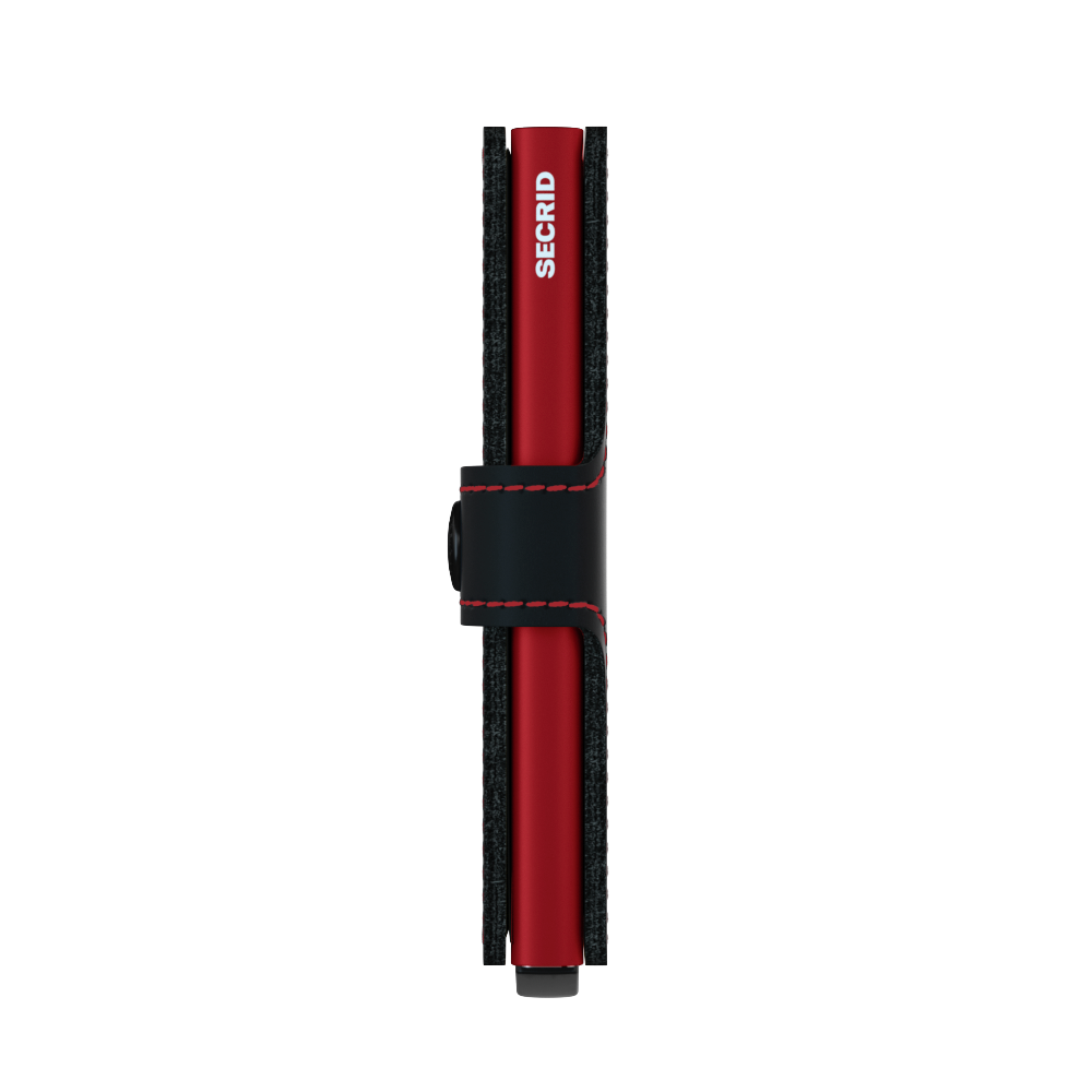 Secrid Miniwallet Matte - Black & Red 5