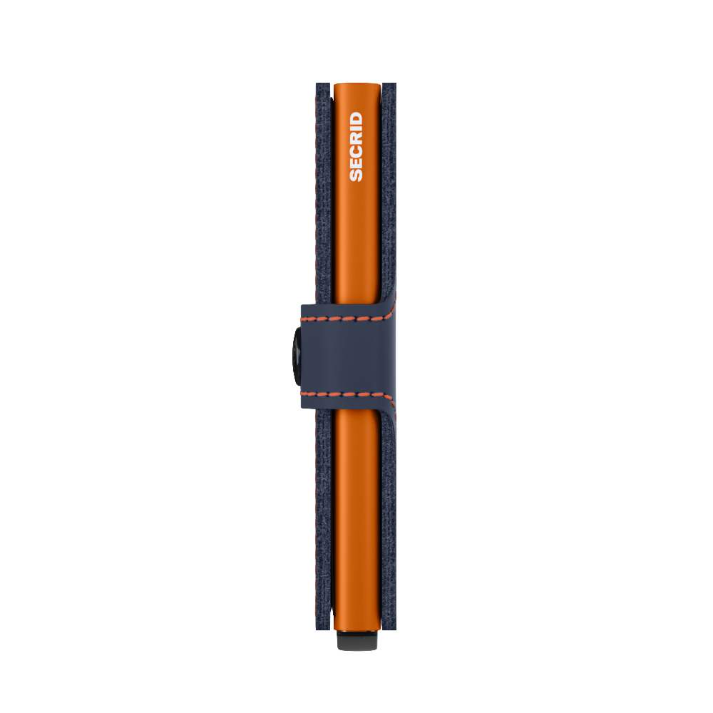 Secrid Miniwallet Matte - Night Blue & Orange 4