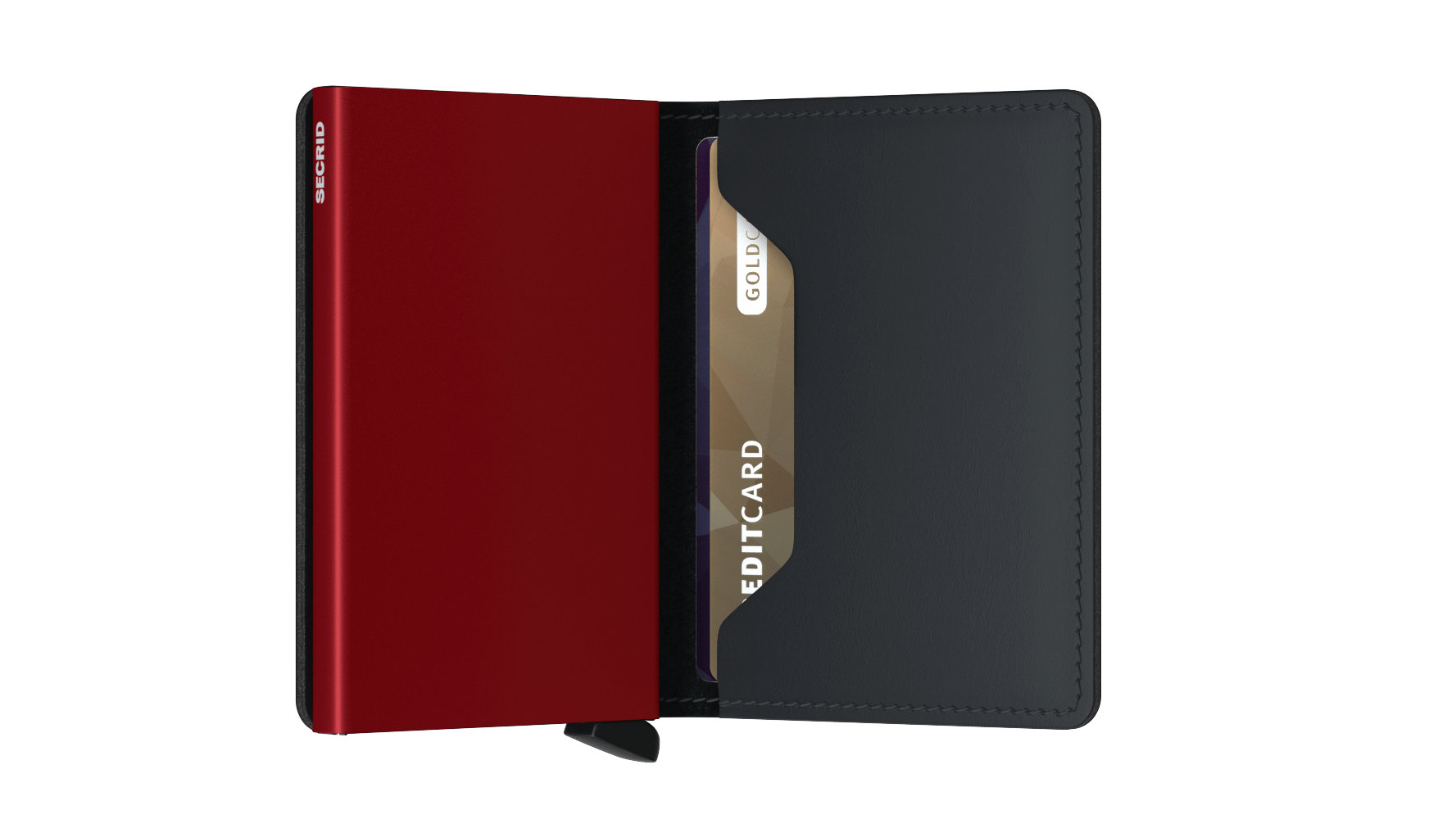 Secrid Slimwallet Matte - Black & Red 3
