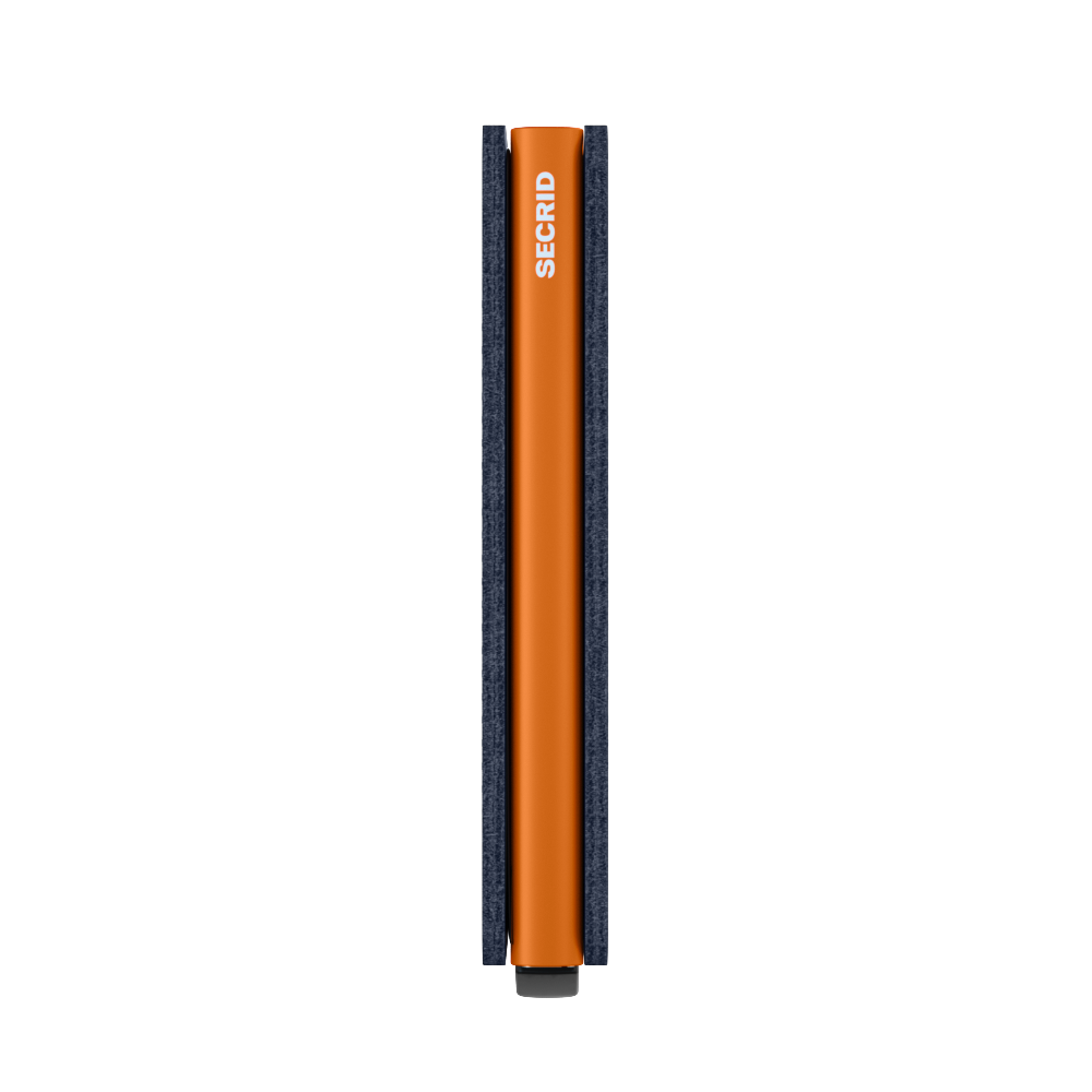 Secrid Slimwallet Matte - Night Blue &  Orange 4