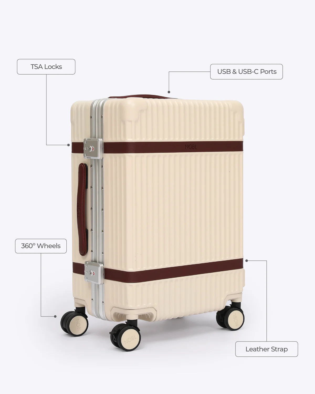 NOBL Belmont Leather Carry-on 48