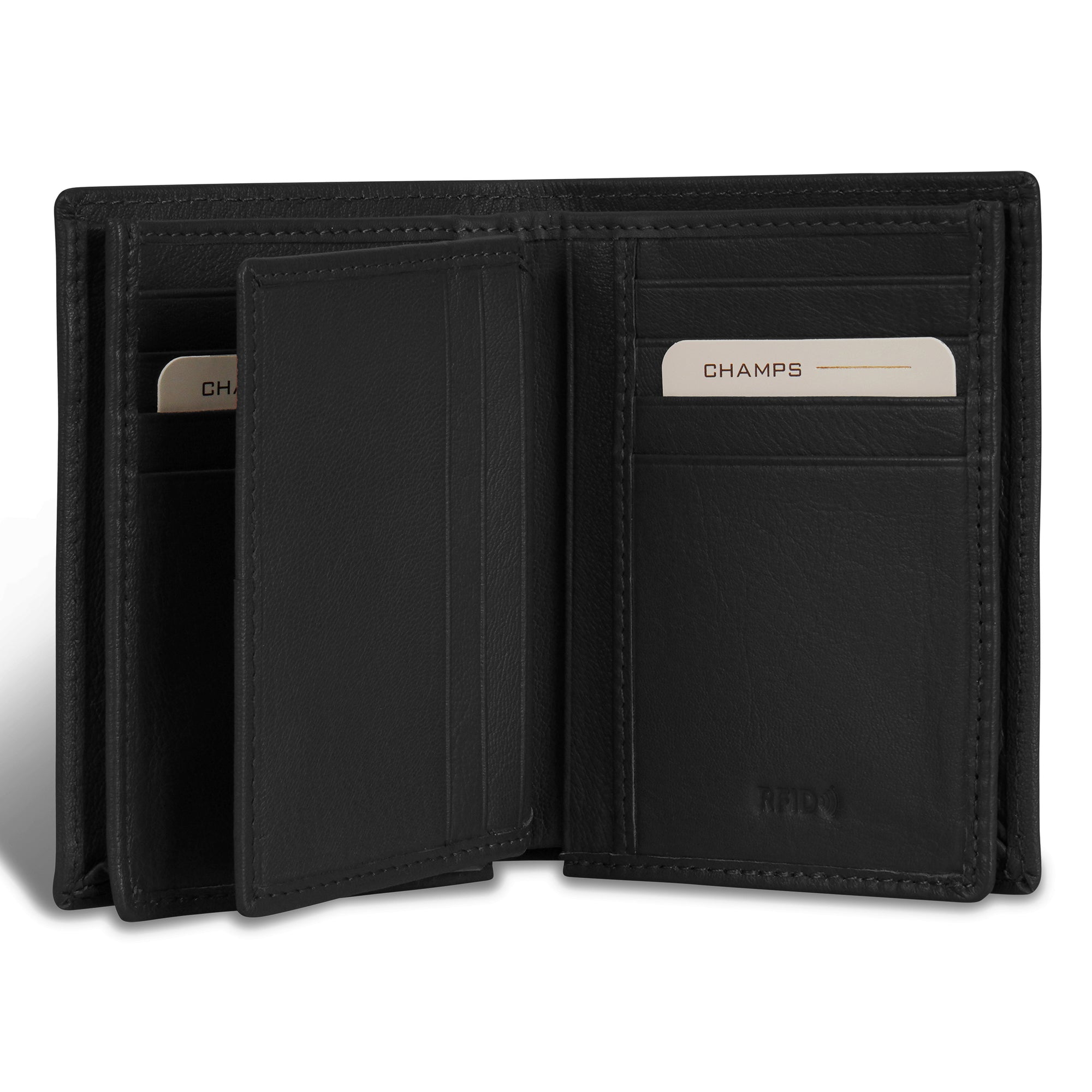 Onyx / Leather Vertical Wallet 4