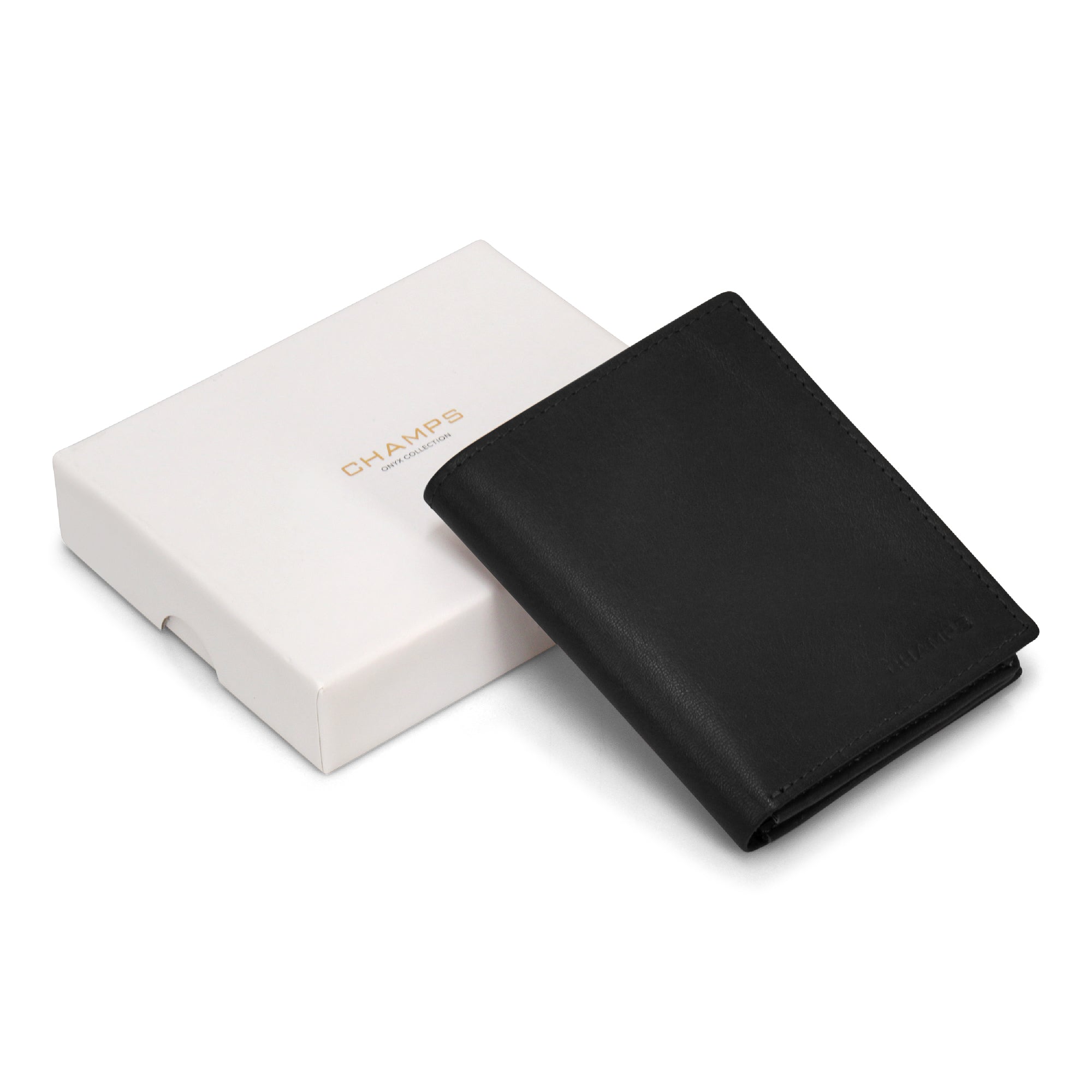 Onyx / Leather Vertical Wallet 5