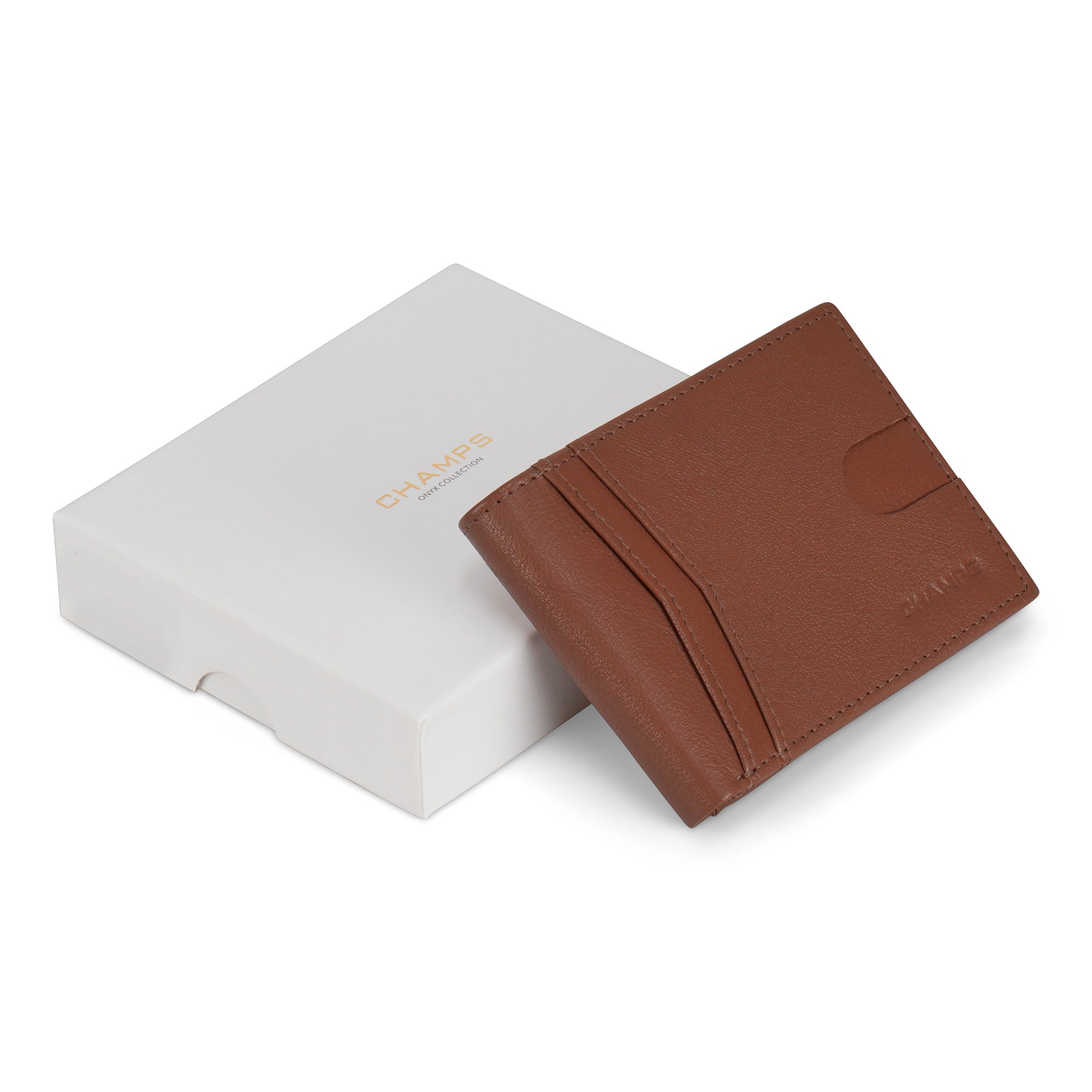 Onyx / Leather Access Center Wing Wallet 11