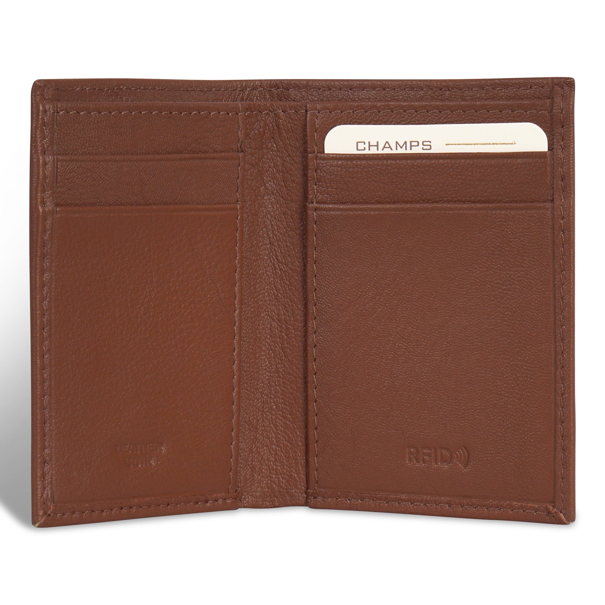 Onyx / Leather Vertical Slim Wallet 8