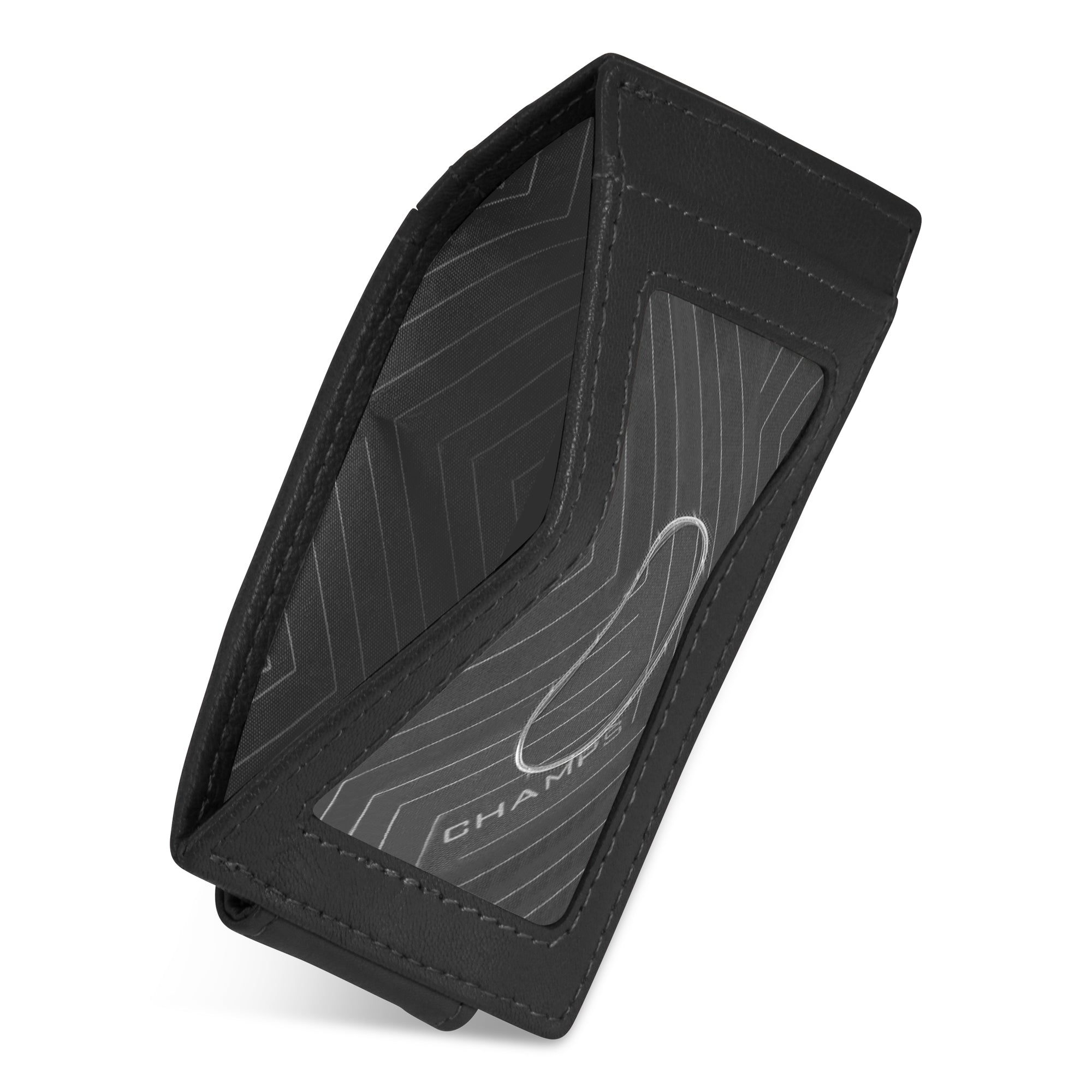 Onyx / Leather Mag Card Case 3