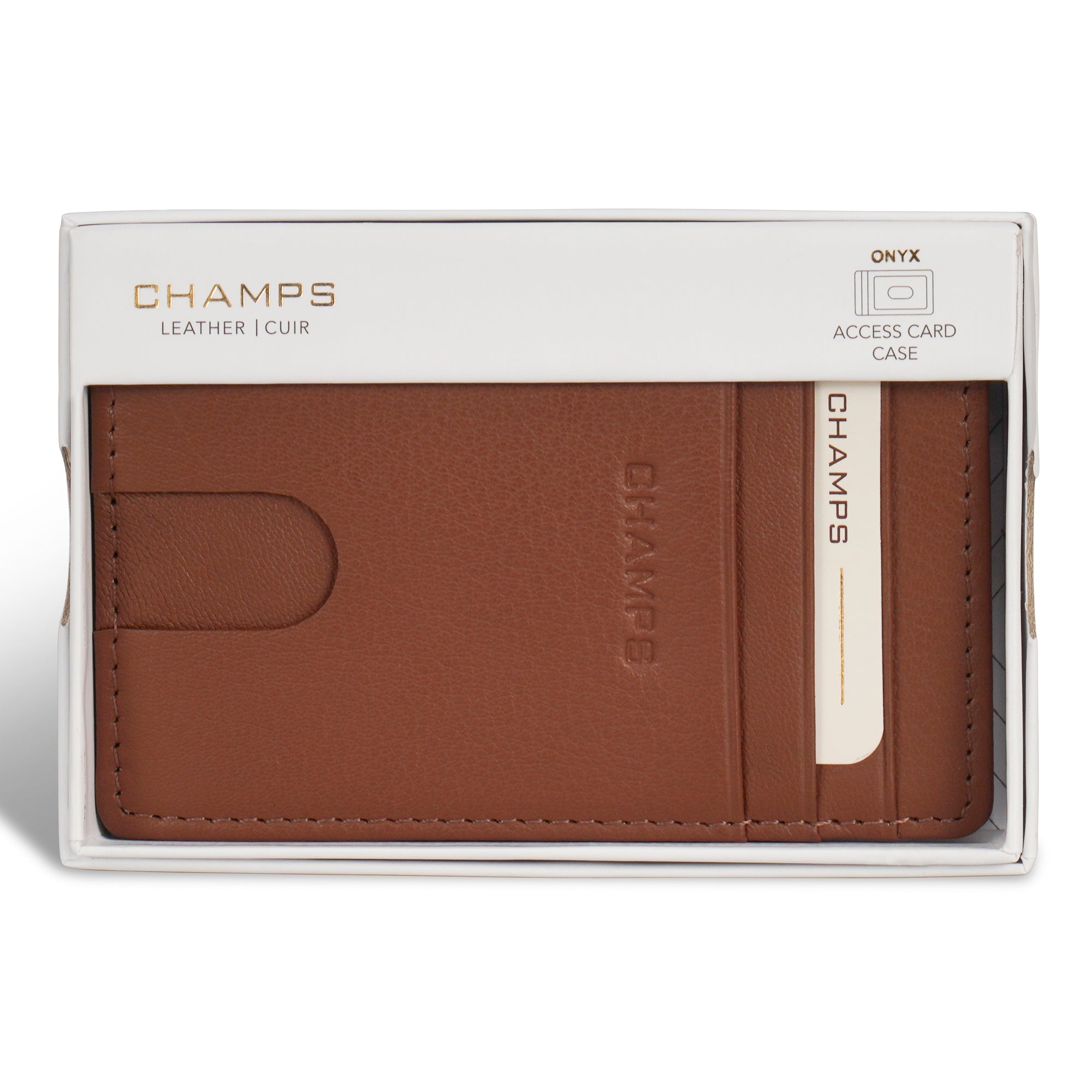Onyx / Leather Access Card Case 10
