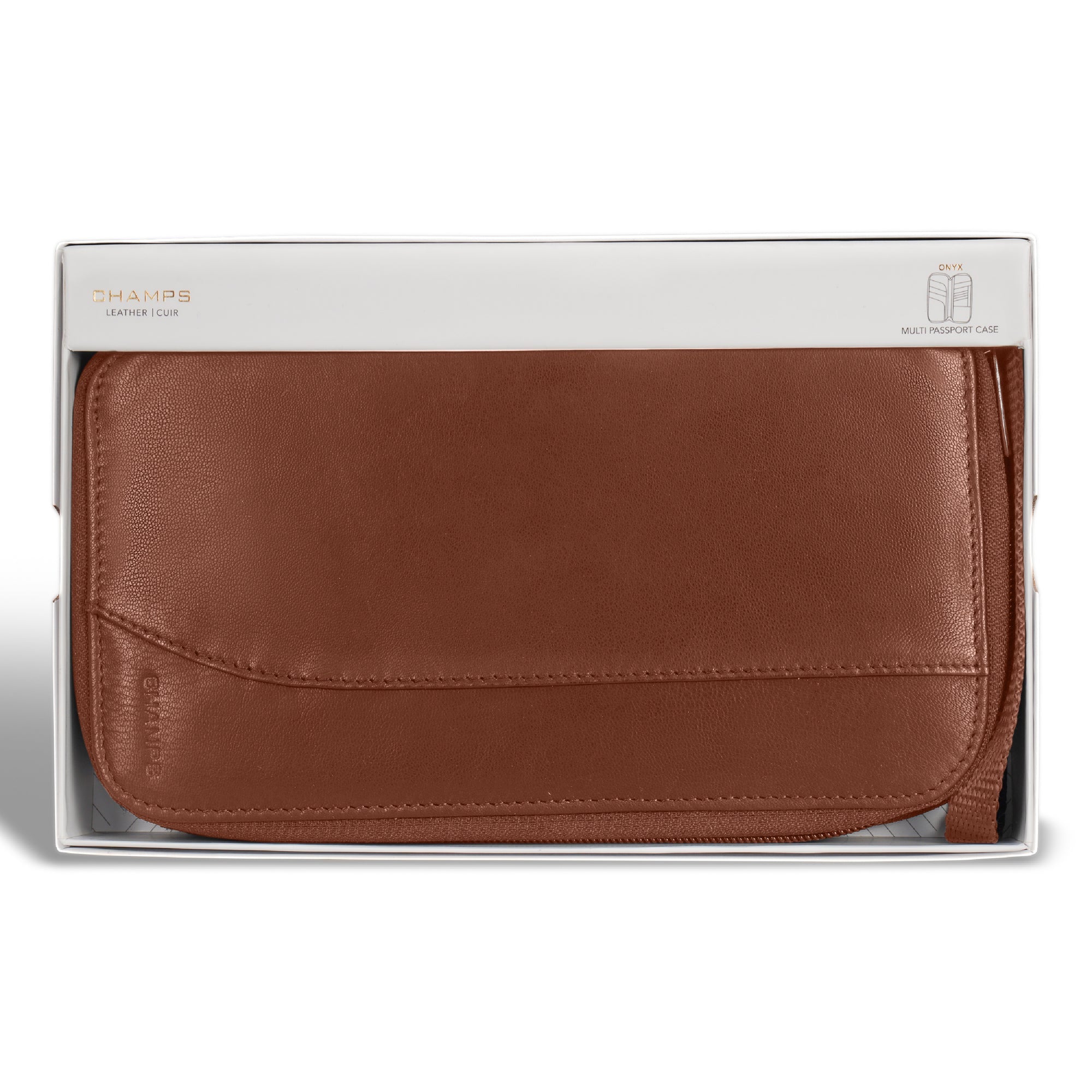 Onyx / Leather Multi Passport Case 14