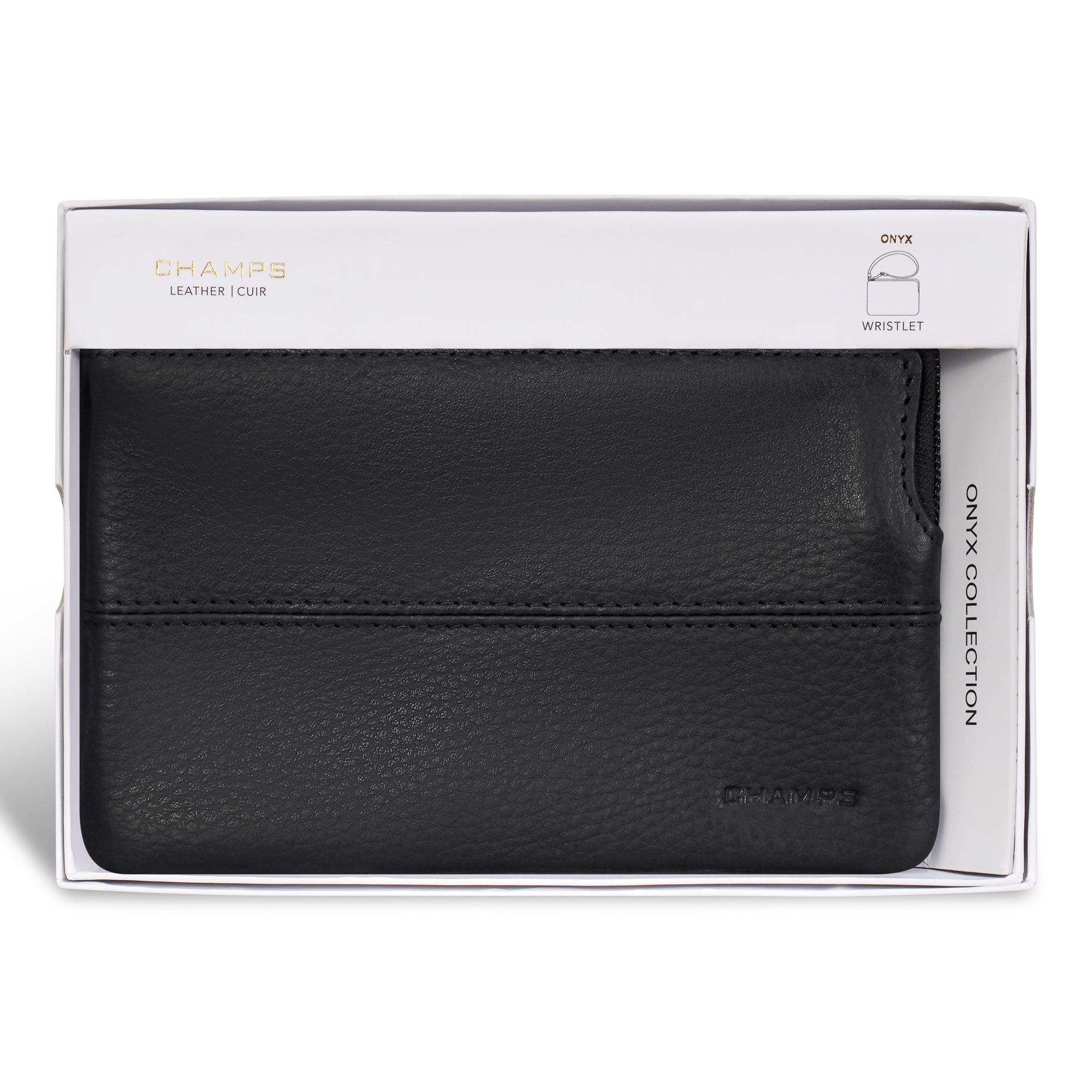 Onyx / Leather Wristlet 5