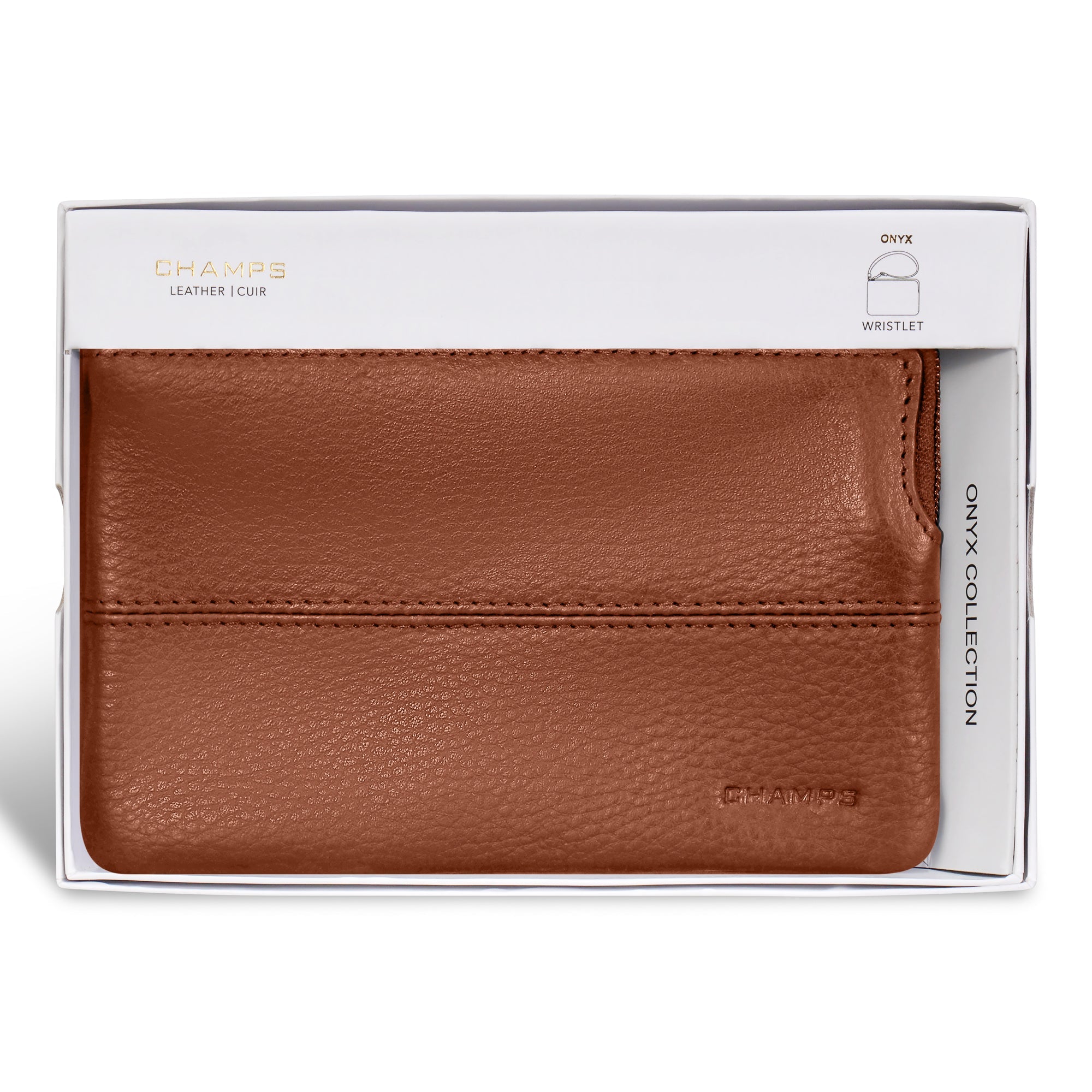 Onyx / Leather Wristlet 10