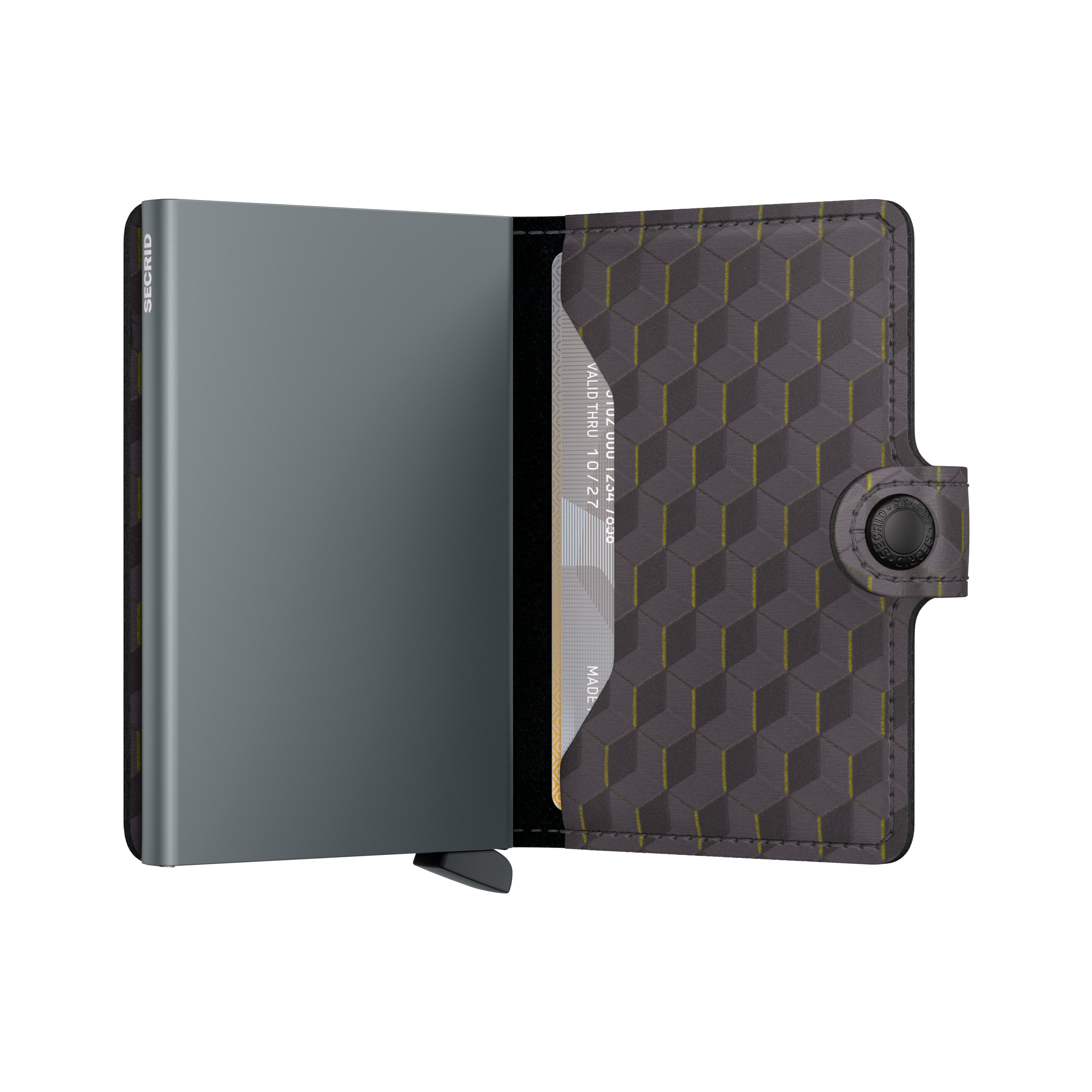 Secrid Miniwallet Optical - Grey-Yellow 4