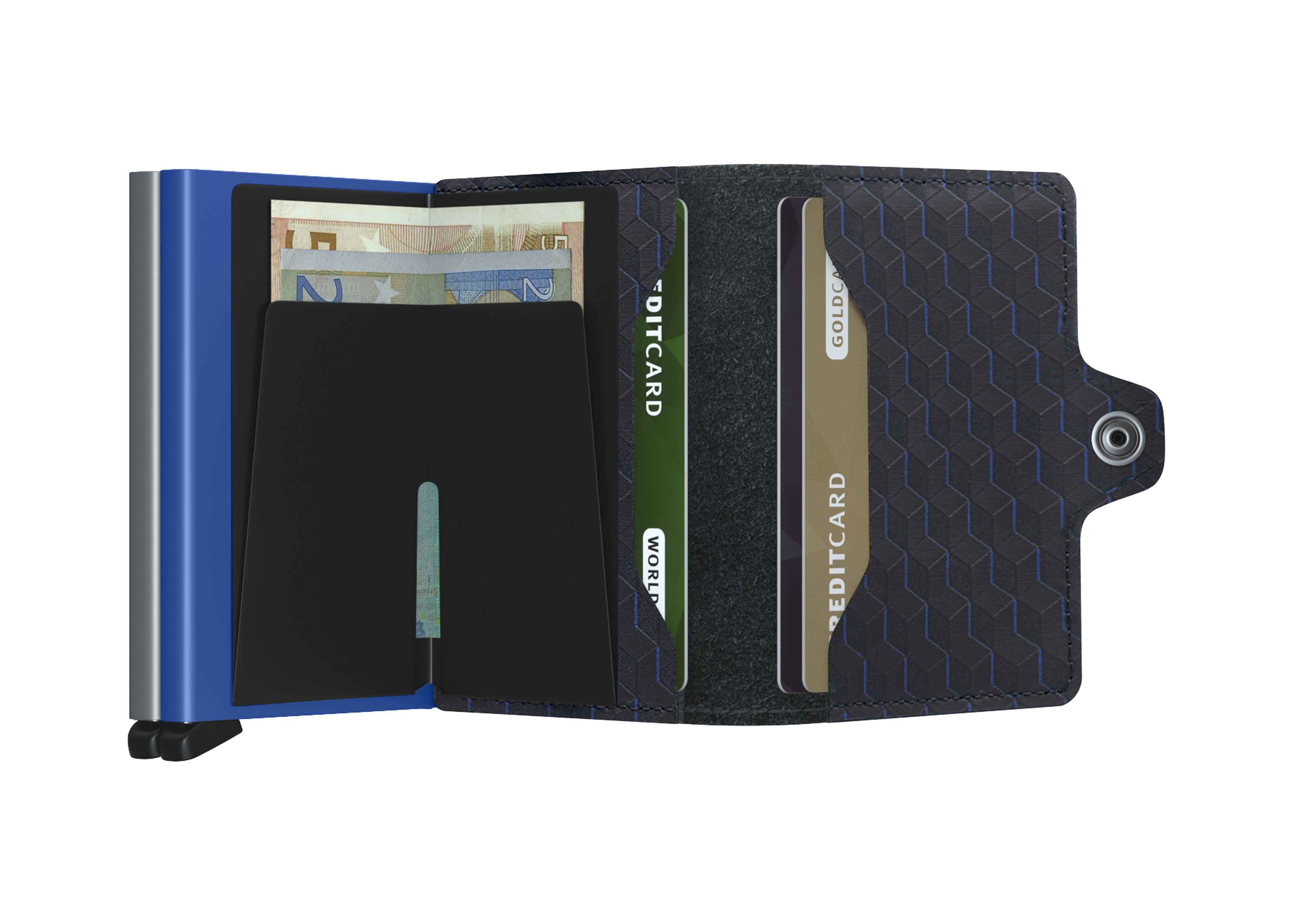 Secrid Twinwallet Optical - Titanium-Blue 3