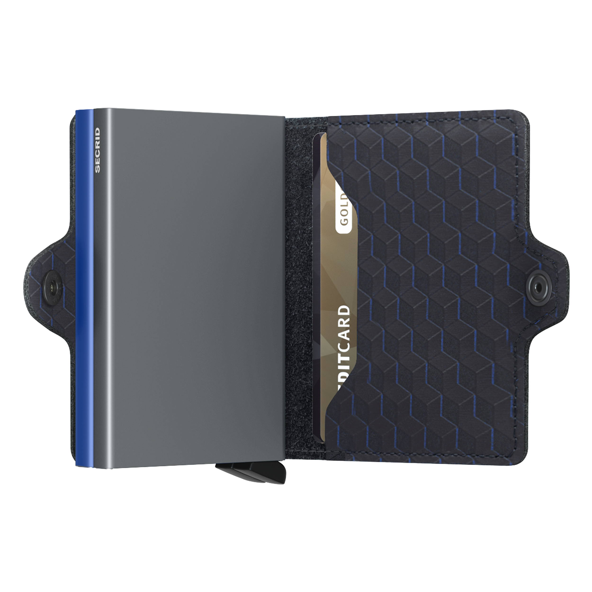 Secrid Twinwallet Optical - Titanium-Blue 4
