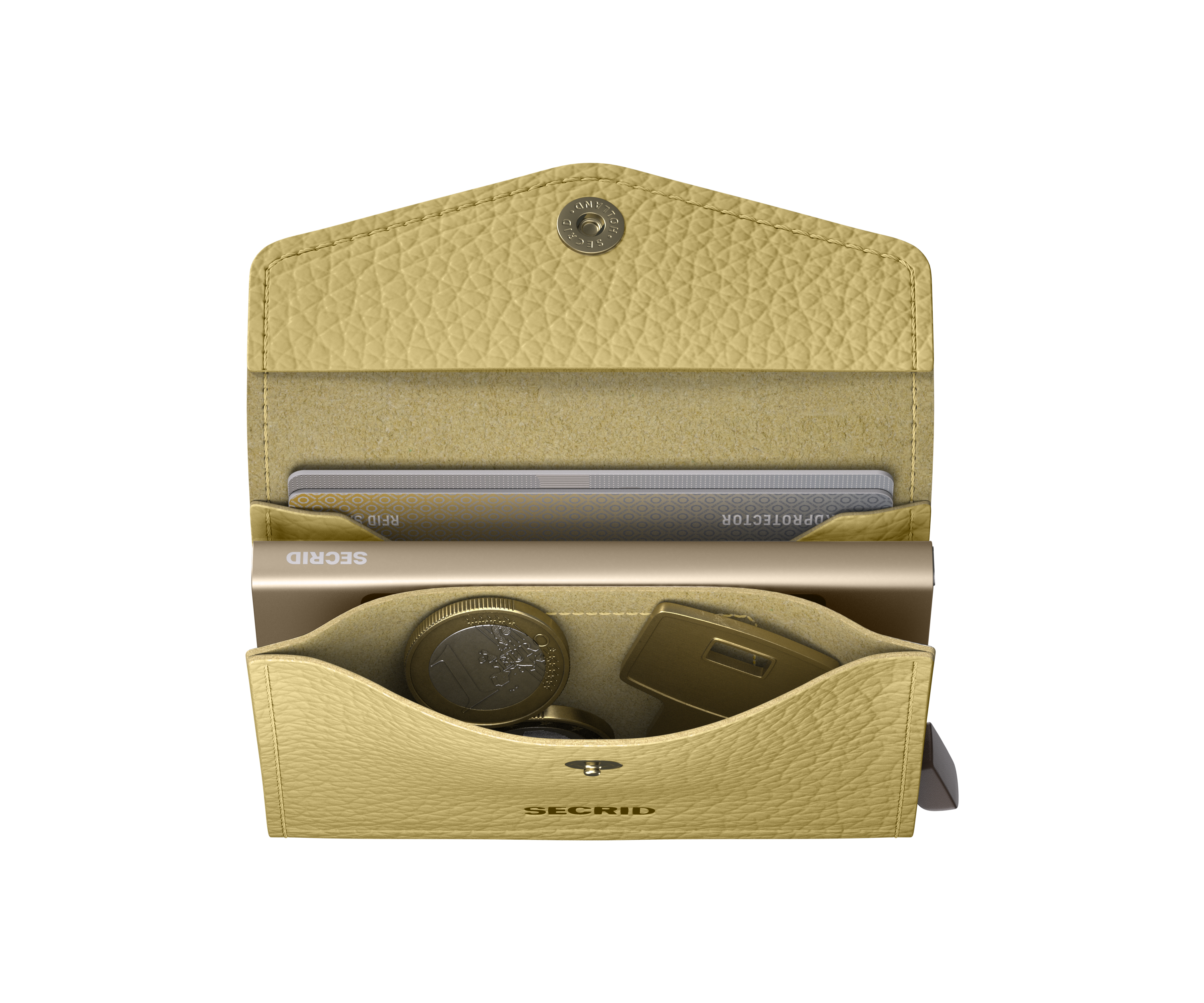 Secrid Envelope Wallet Pebble -  Yellow 5