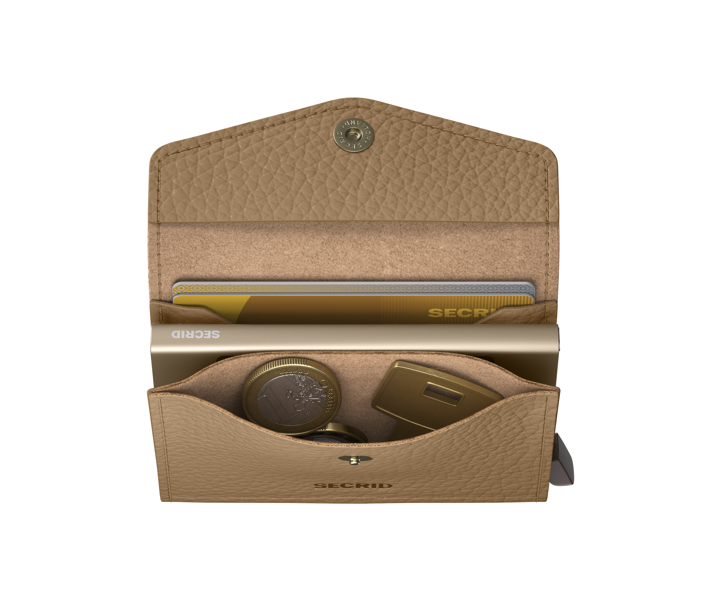 Secrid Envelope Wallet Pebble - Cappuccino 5
