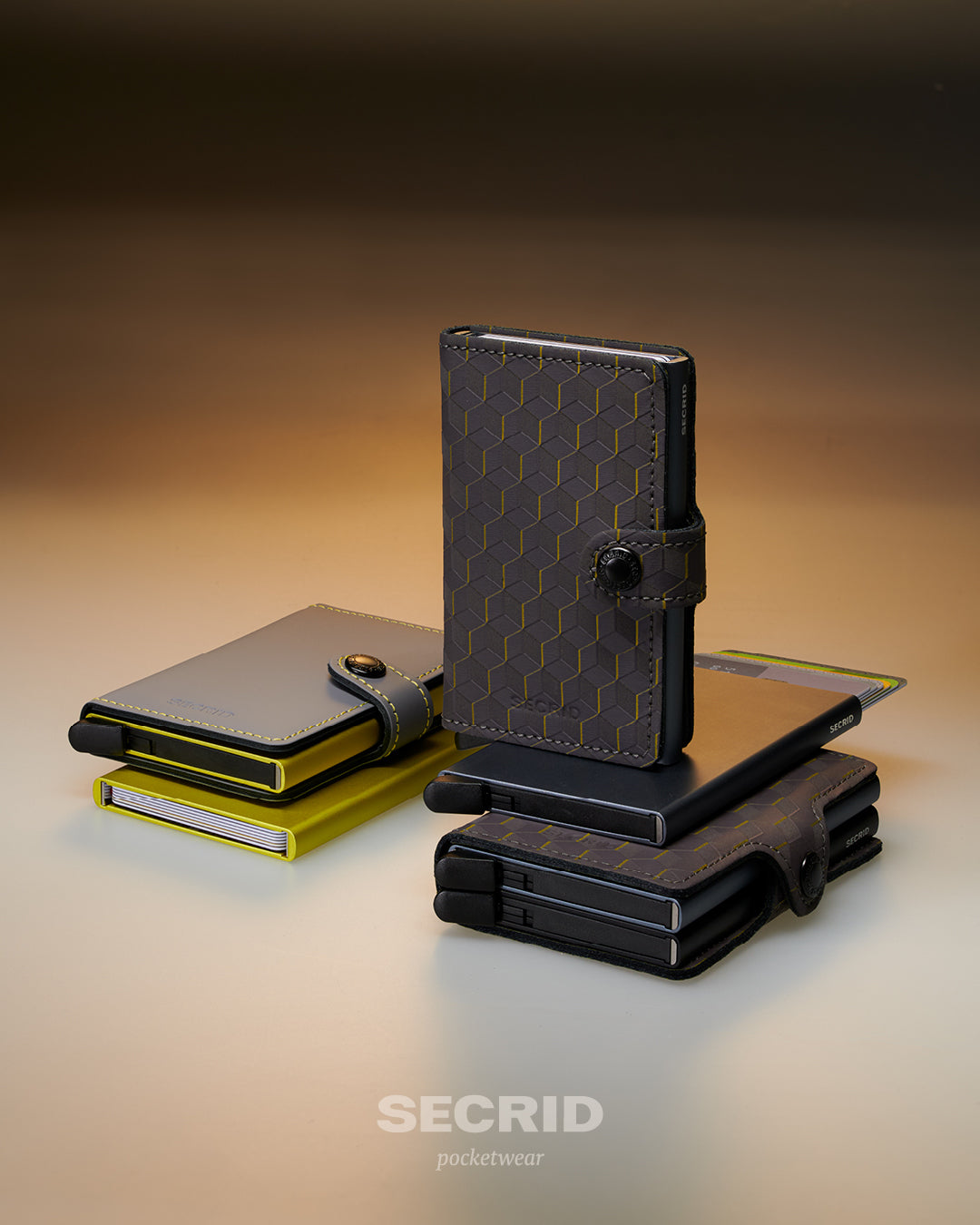 Secrid Miniwallet Optical - Grey-Yellow 6