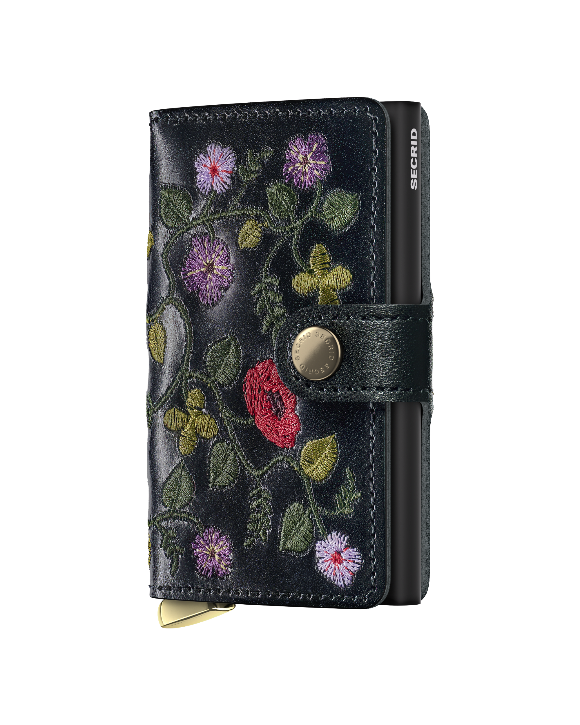 Secrid Miniwallet+ Stitch Floral - Black+ 1