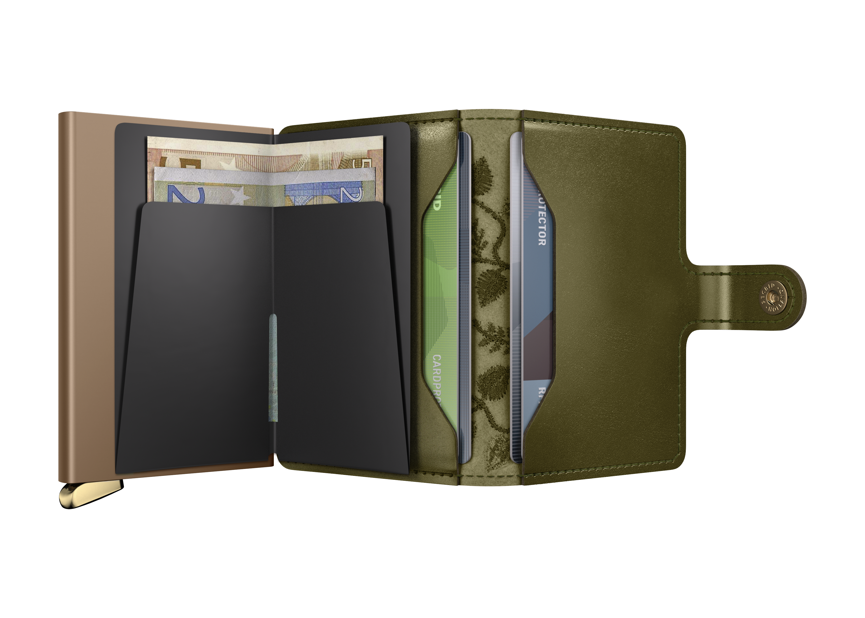 Secrid Miniwallet+ Stitch Floral - Olive+ 4