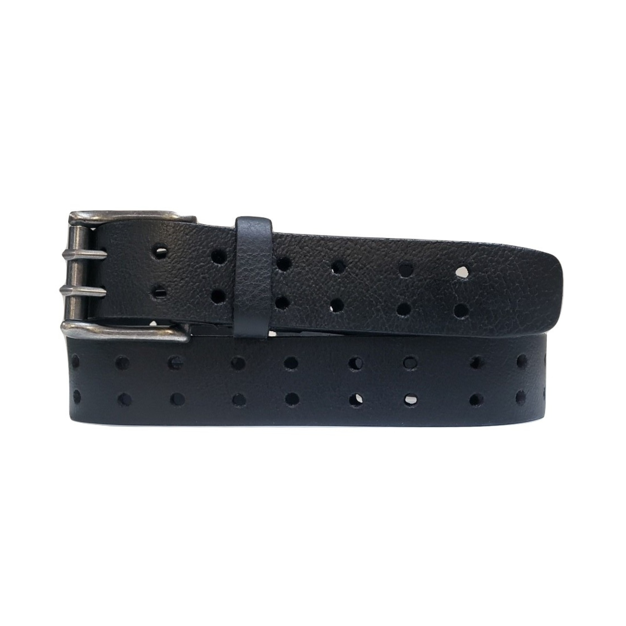 Brown Double Hole Full Grain Leather Belt 6