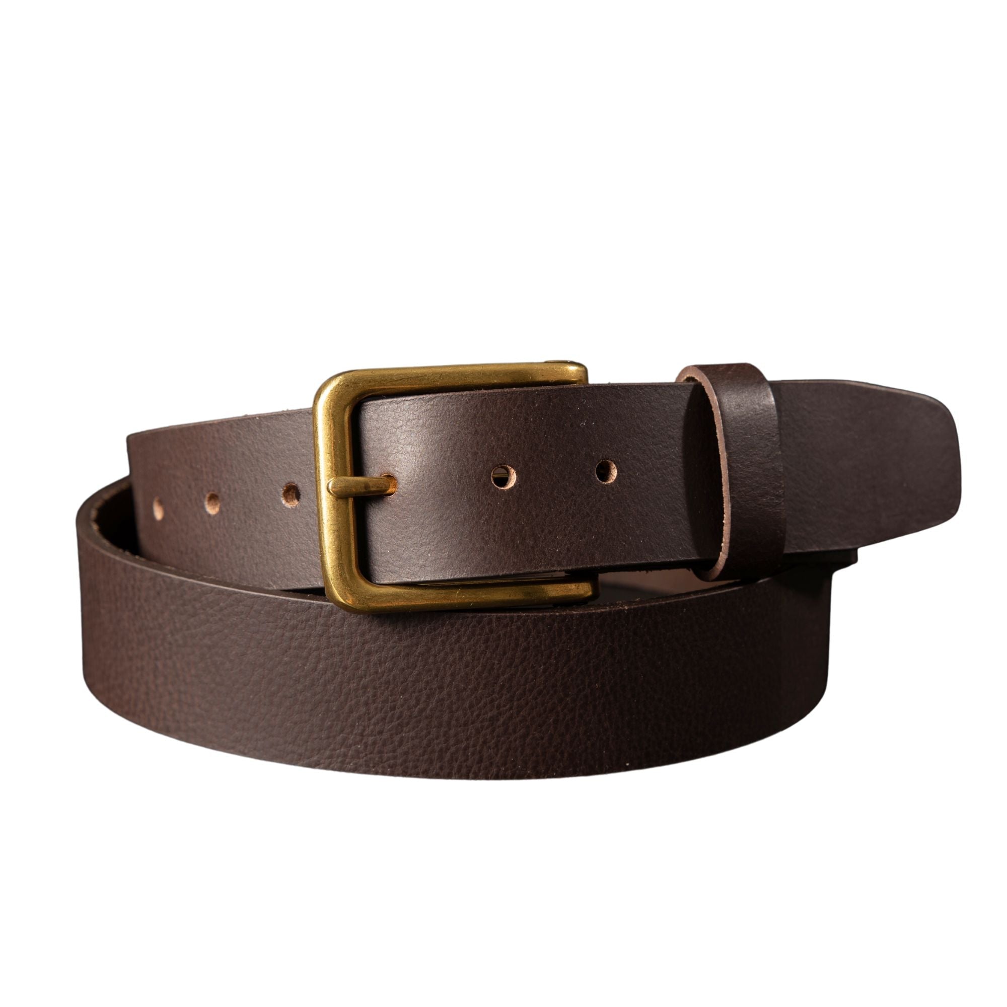 The Alchemist Belt - Brown Leather Belt With Gold-Tone Buckle 9