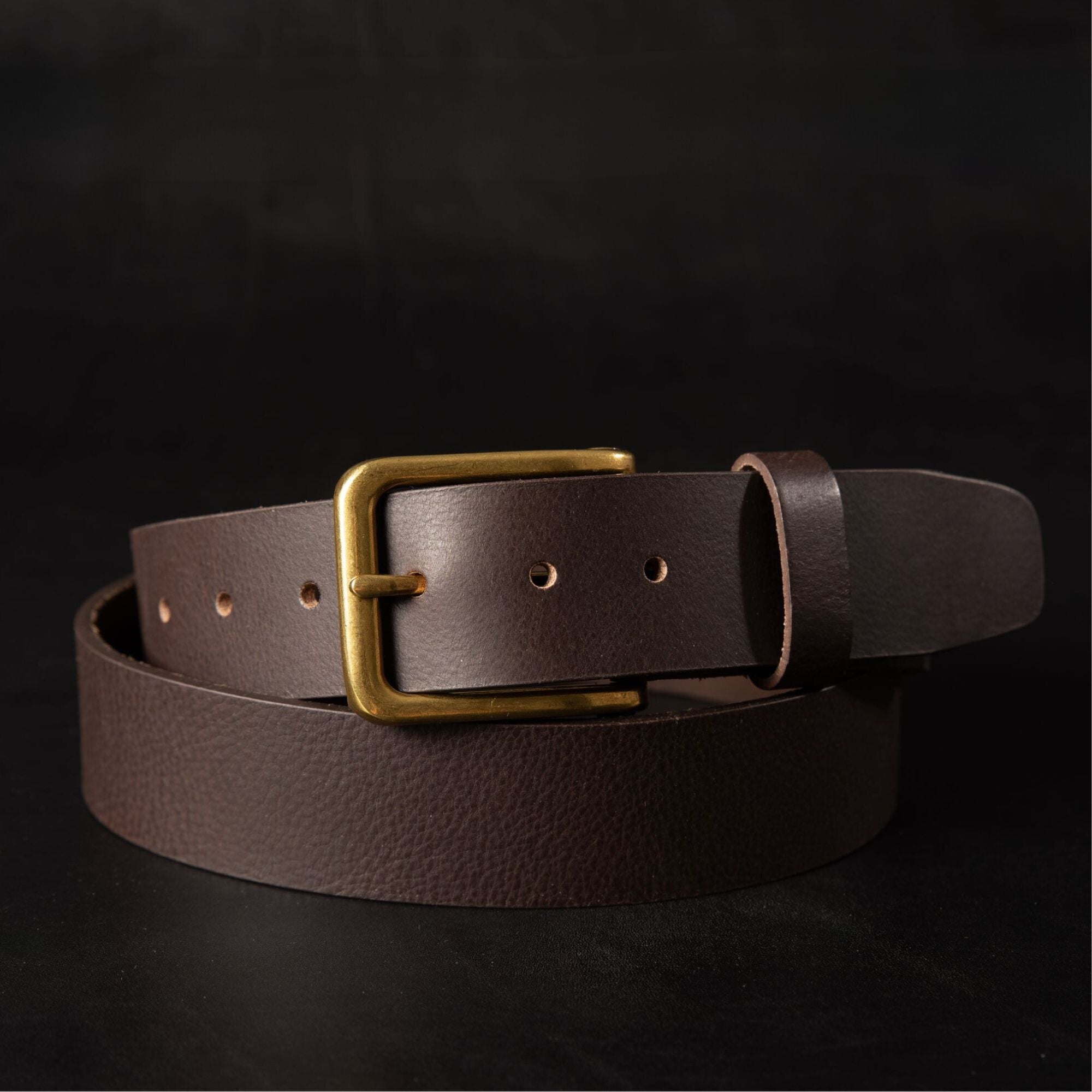 The Alchemist Belt - Brown Leather Belt With Gold-Tone Buckle 8