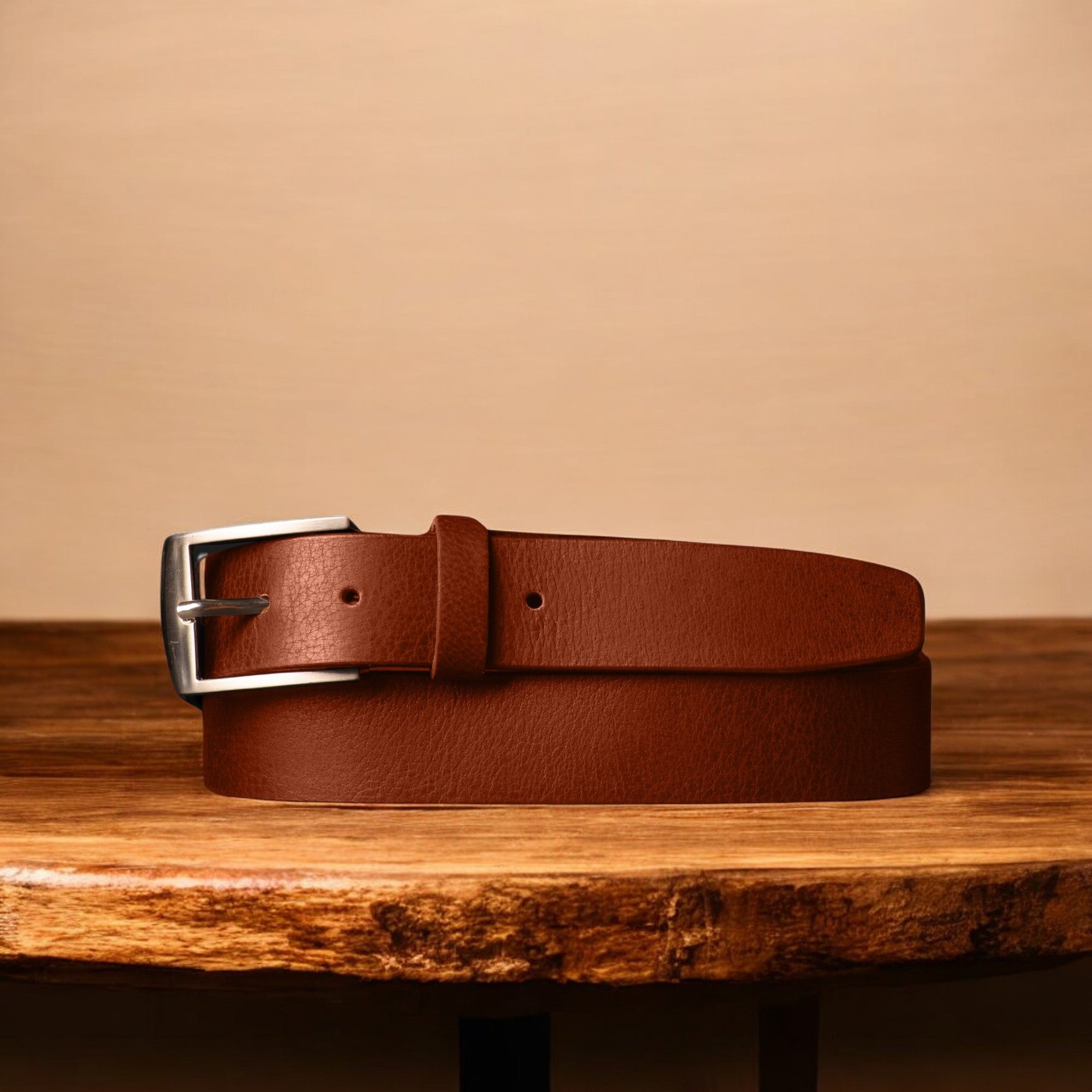 Ceinture Crest - Fine, noire, 100 % cuir pleine fleur  8