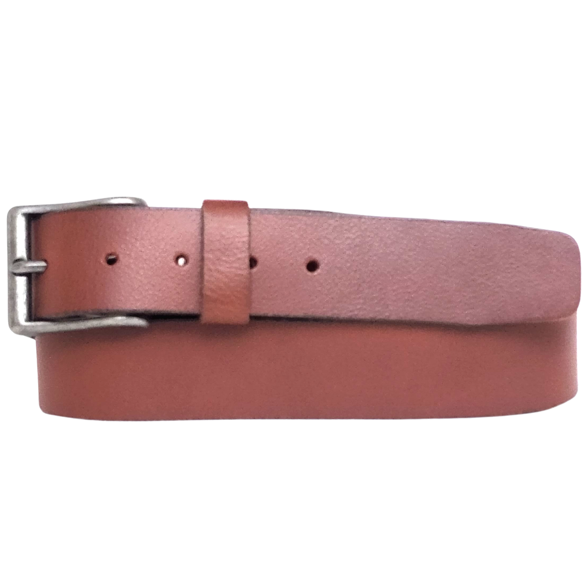 Ceinture Long Haul - Ceinture classique en cuir véritable couleur cognac 